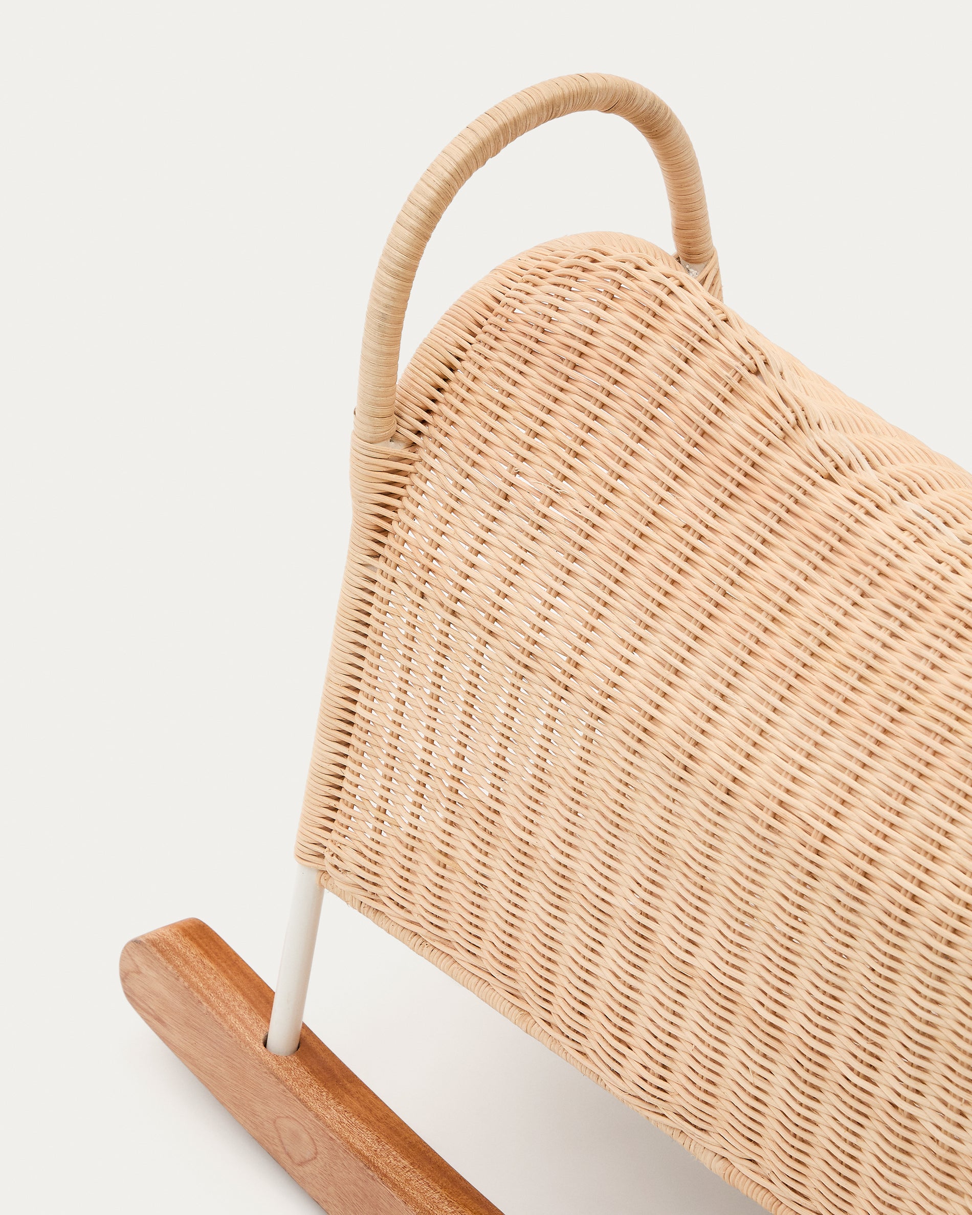 Bamban rattan and wooden rocking horse - Detail