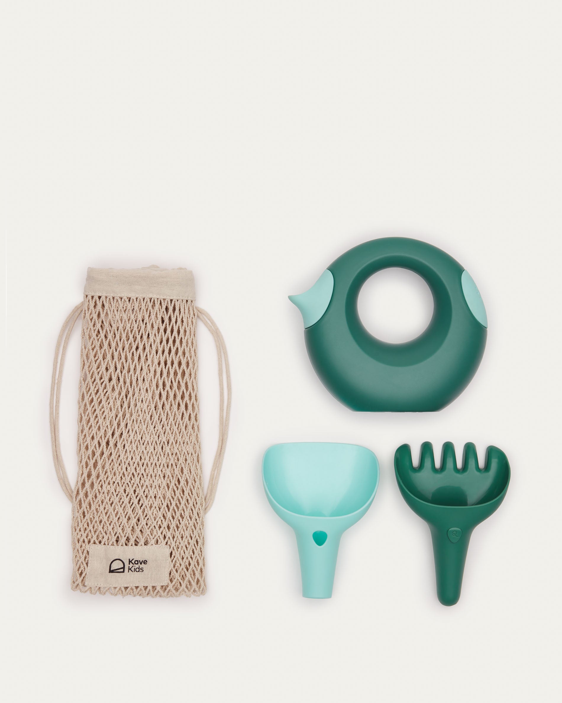 Rawni gardening play set with watering can, rake and shovel - Product View