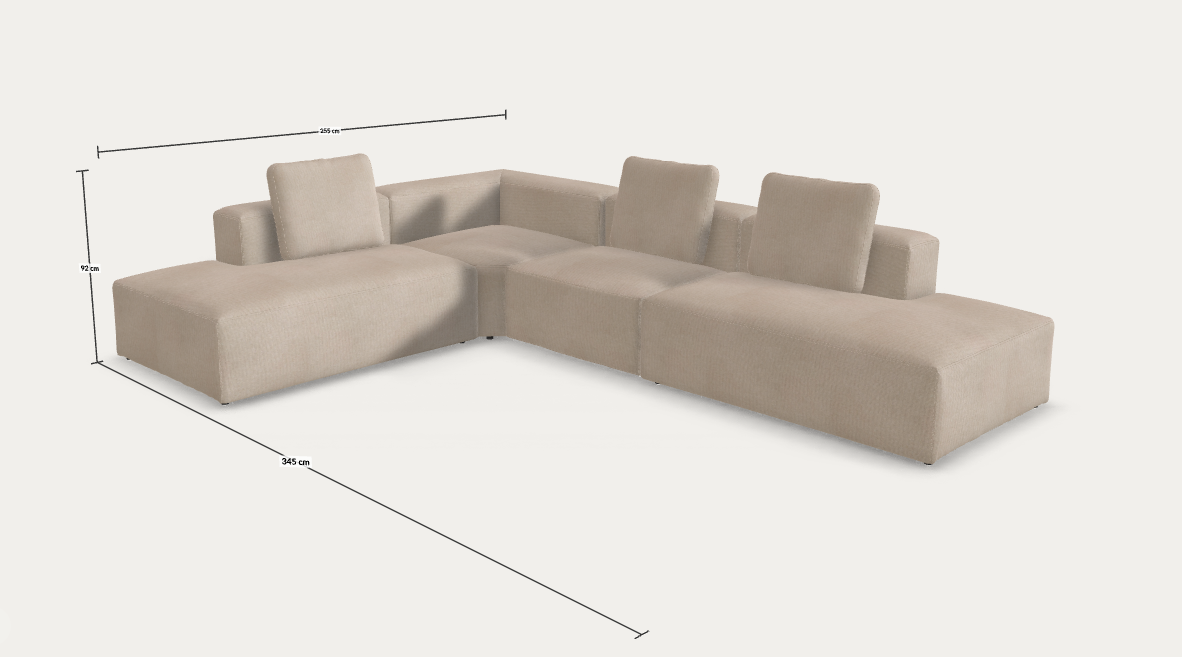 Blok egyedi kanapé - Austin Beige MTK0236