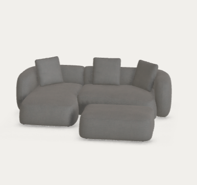 Füzesy T.-egyedi Martina kanapé nordic light grey szövettel