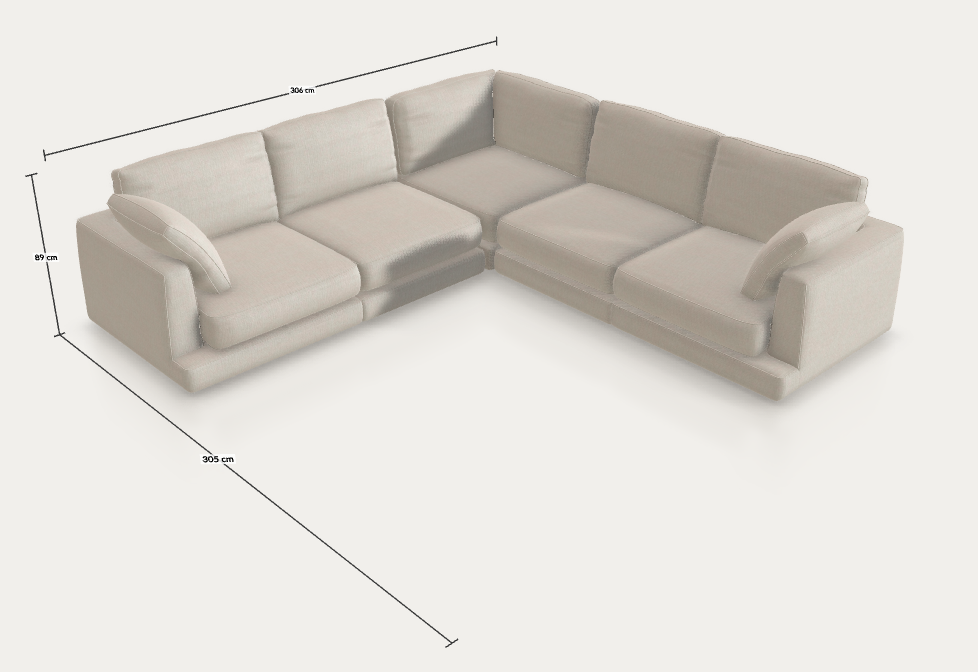 Egyedi Gala kanapé 300 x 300 - Liberty Beige (MTK000LB12)