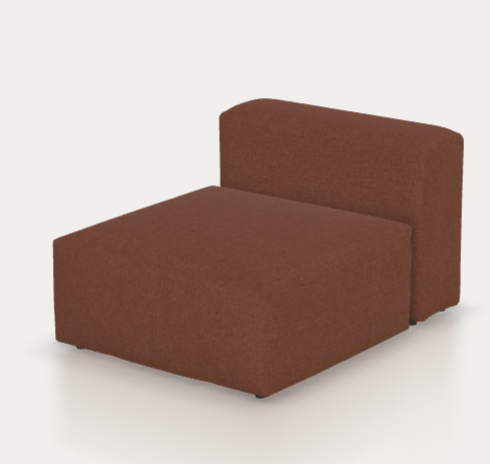 Hajdu M.-egyedi Blok fotel Liberty terracotta 90cm