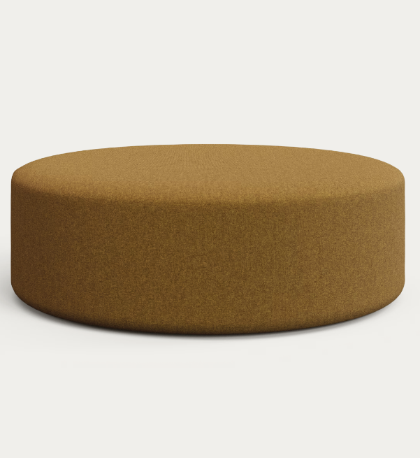 Kovács A.-Egyedi Kaeli puff 120cm Austin mustard szövettel
