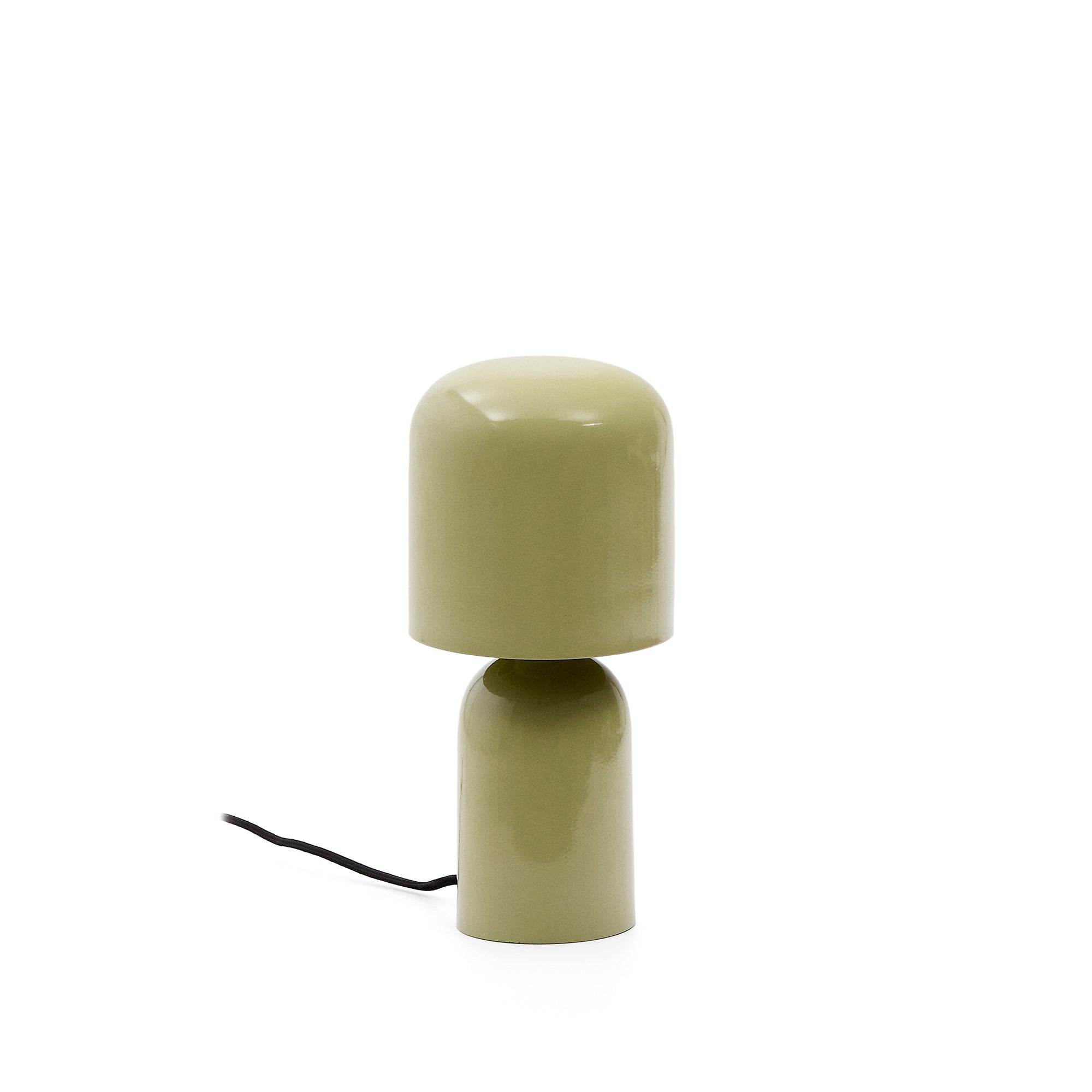 Monze table lamp in light green painted metal - Product Image