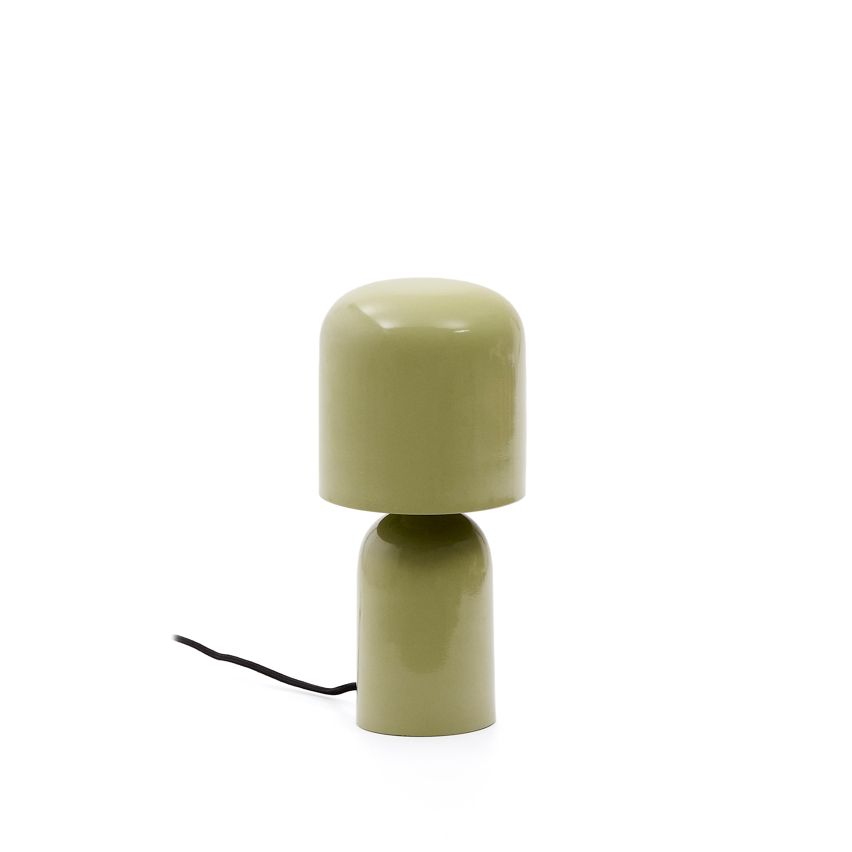 Monze table lamp in light green painted metal - Product Image