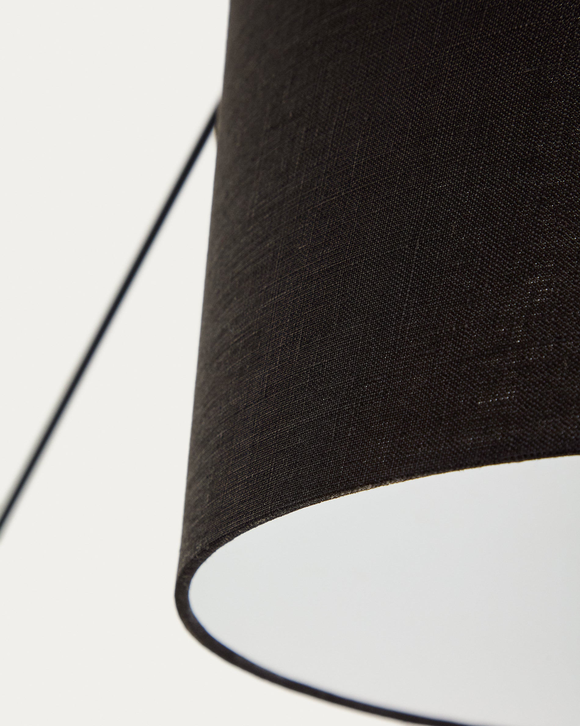 Jex wall lamp made of black painted metal - Detail