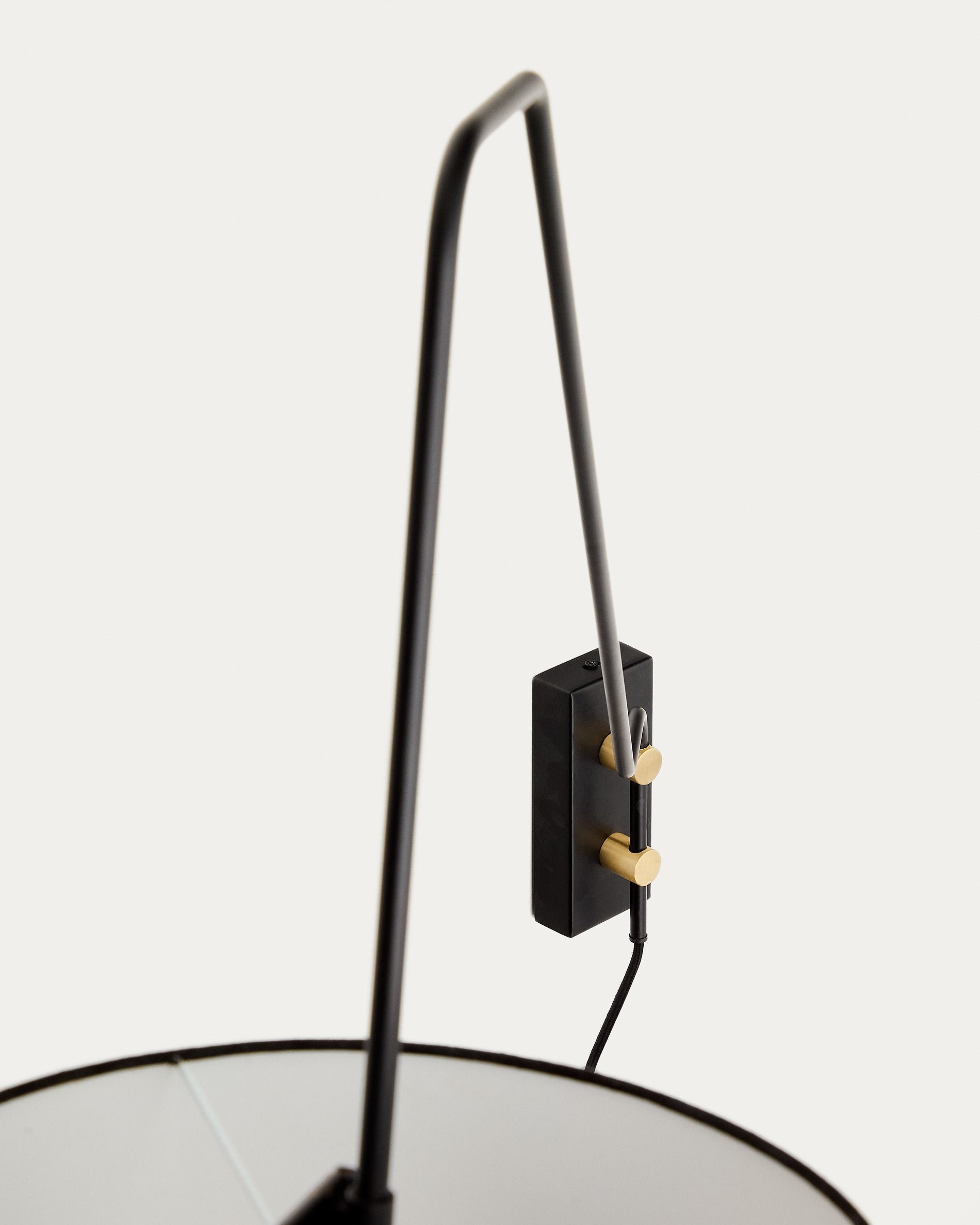 Jex wall lamp made of black painted metal - Detail