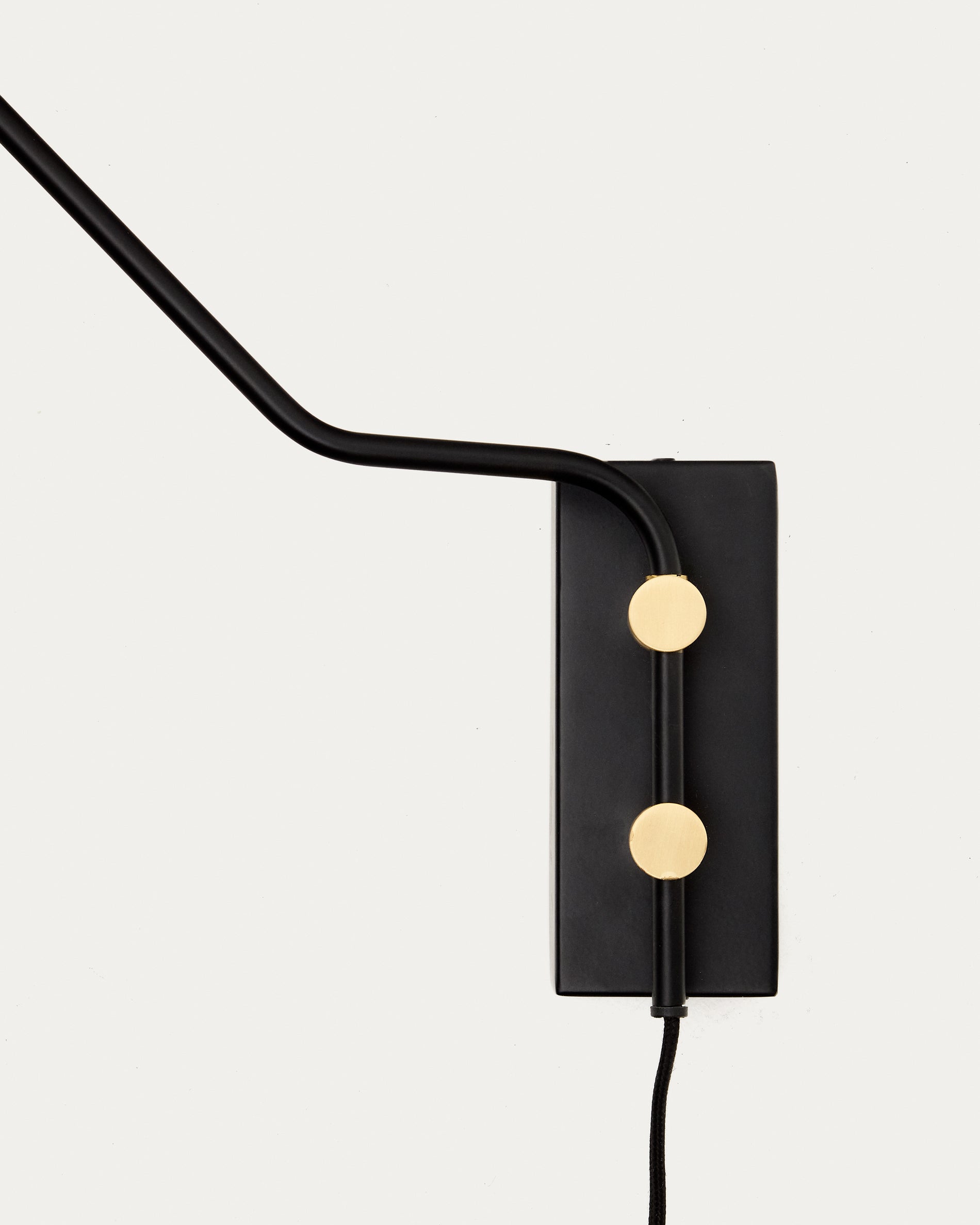Jex wall lamp made of black painted metal - Detail