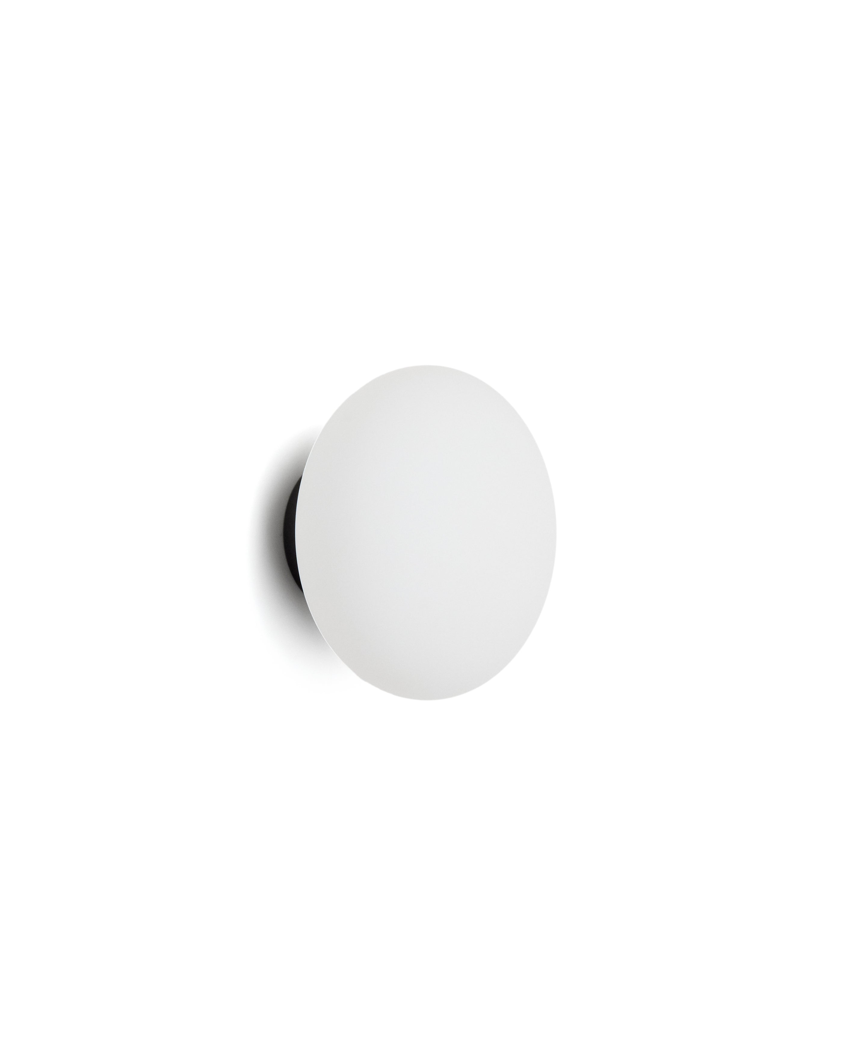 Bamila wall lamp in smoked glass and black metal Ø15cm - Product Image