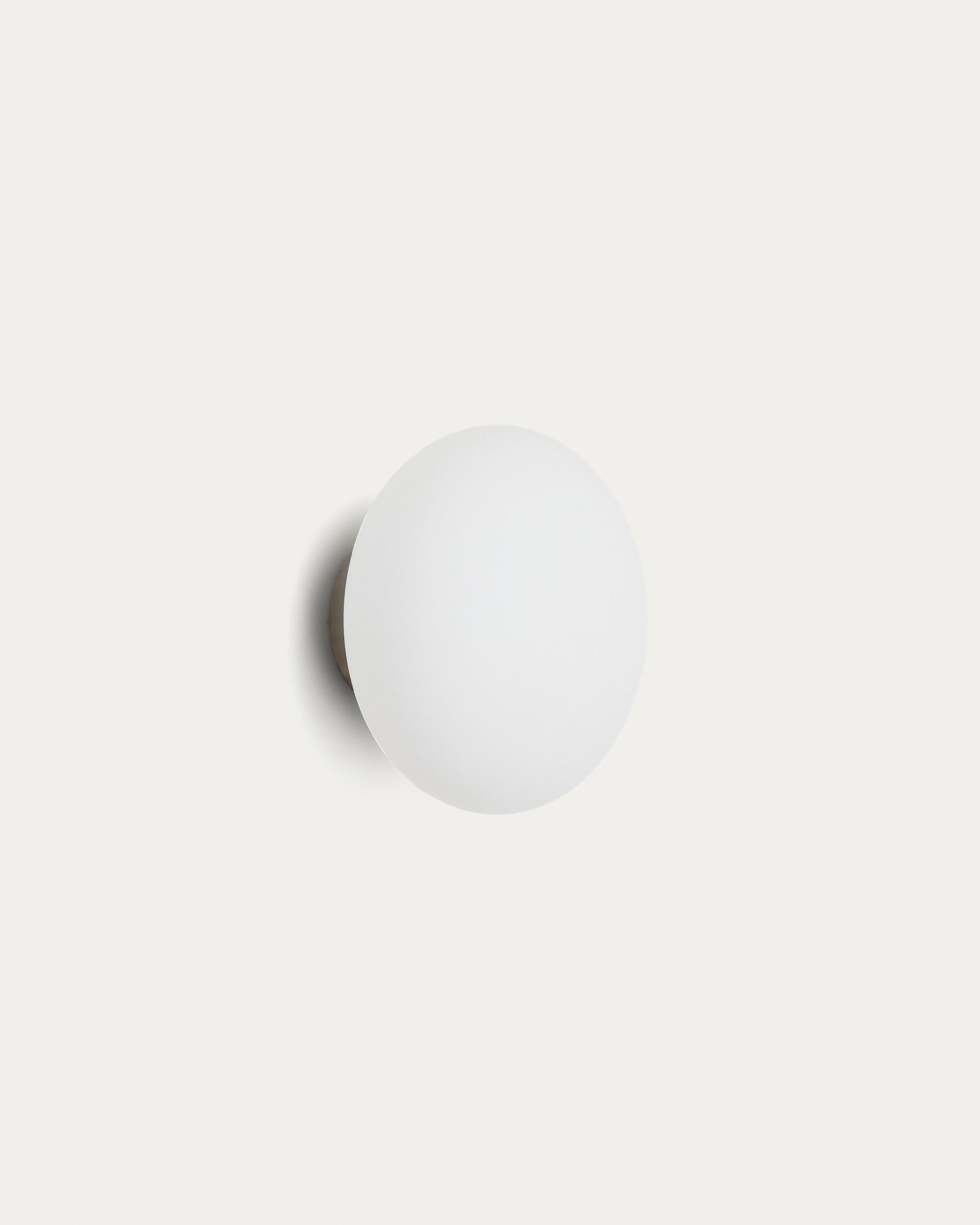 Bamila wall lamp in smoked glass and nickel Ø15cm - Product View