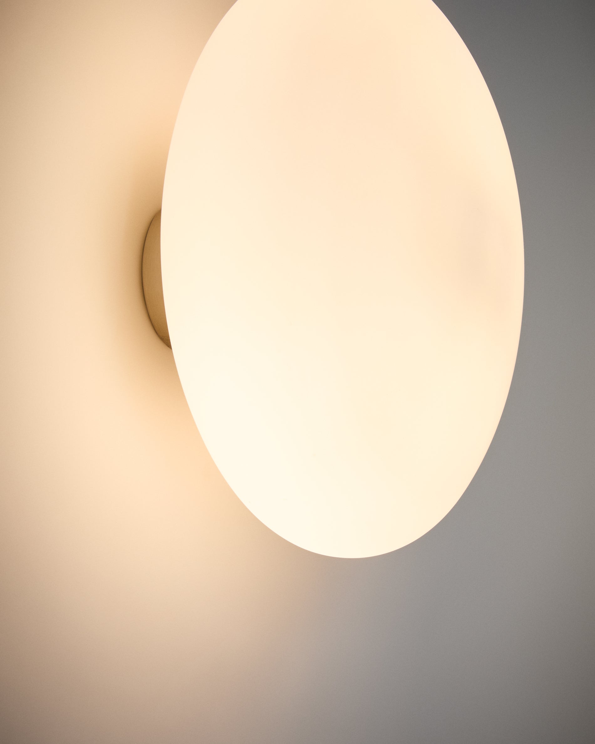 Bamila smoked glass and nickel wall lamp Ø25cm - Detail