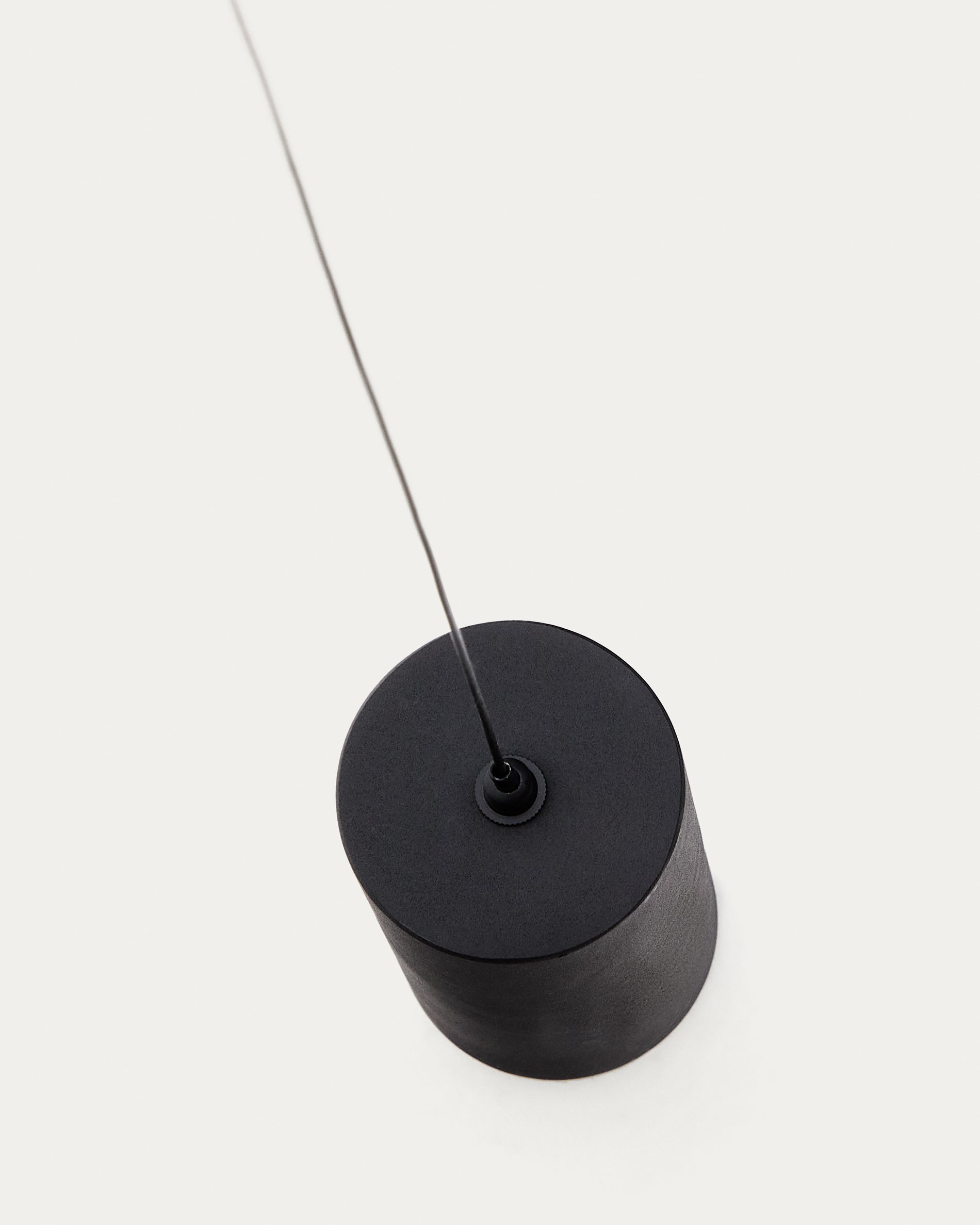 Orey black metal lamp stand with multi-position reflector