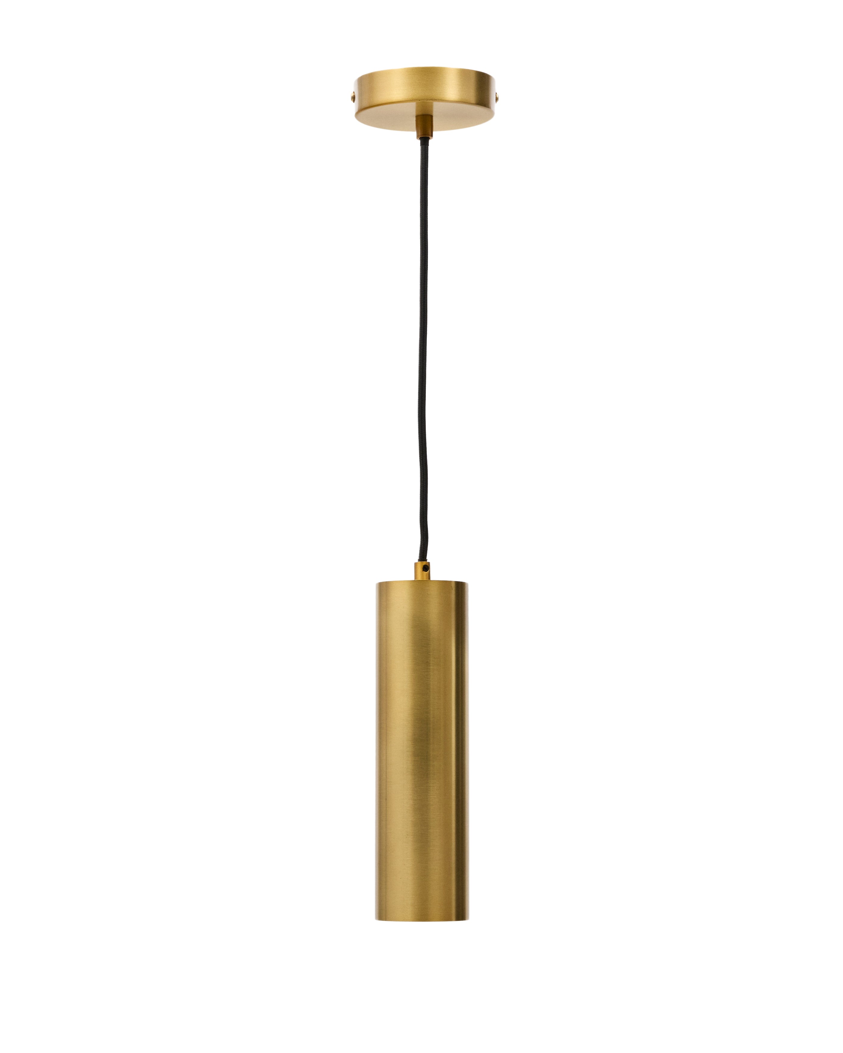 Andia aluminium ceiling lamp with gold painted finish - Product Image
