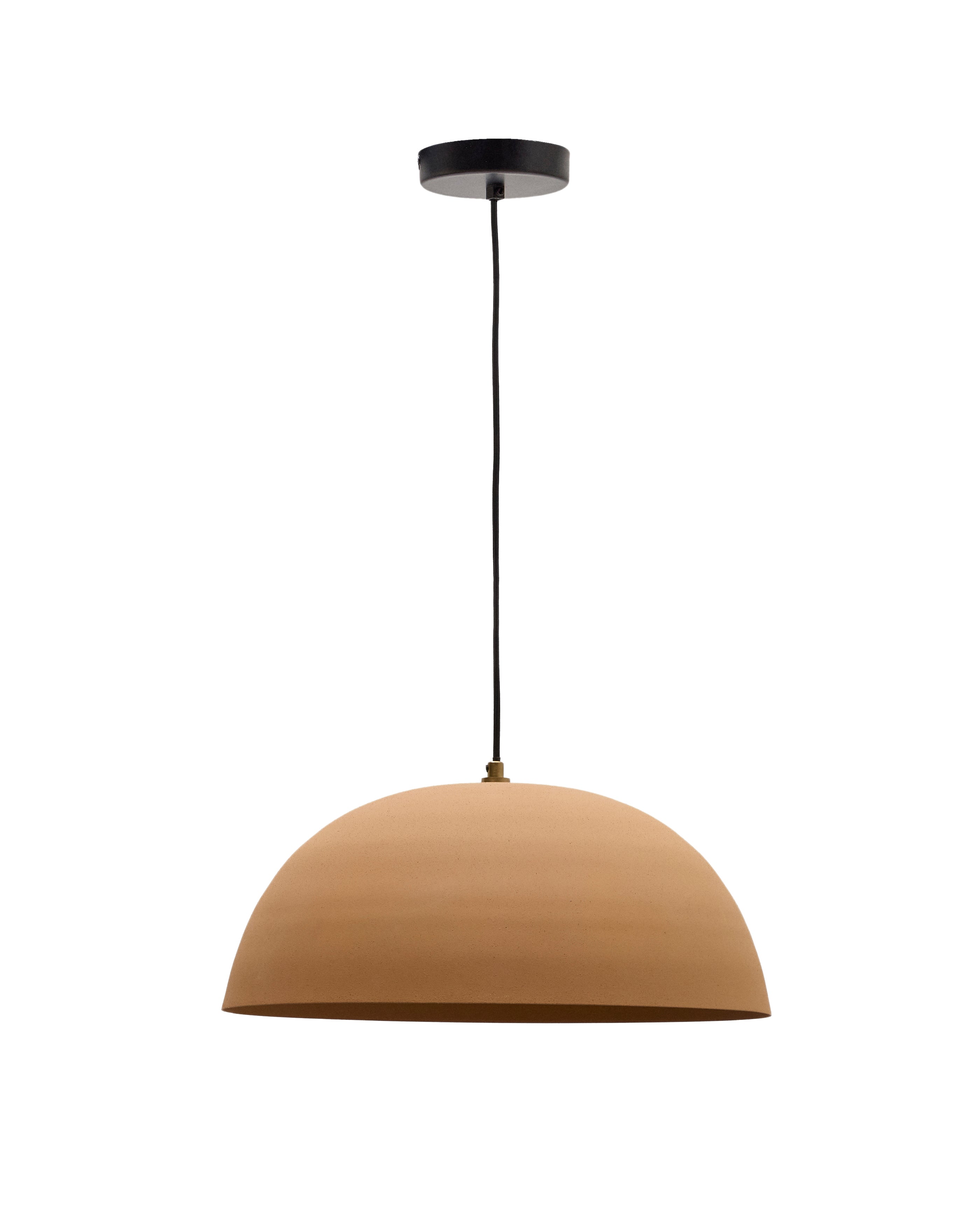 Nibla ceiling lamp in terracotta-effect metal Ø46cm - Product Image