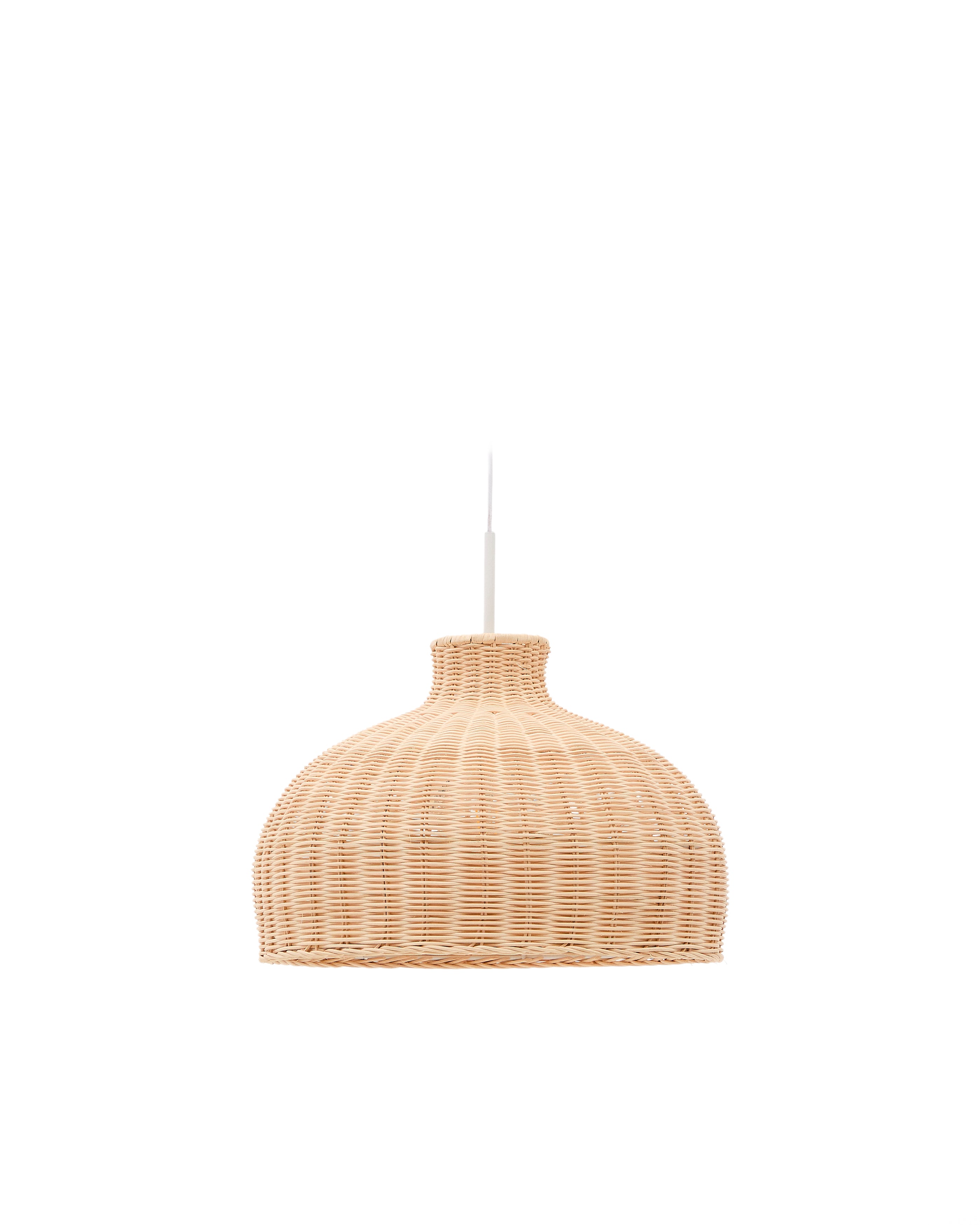 Ennia rattan lamp shade with light finish Ø38cm - Product Image