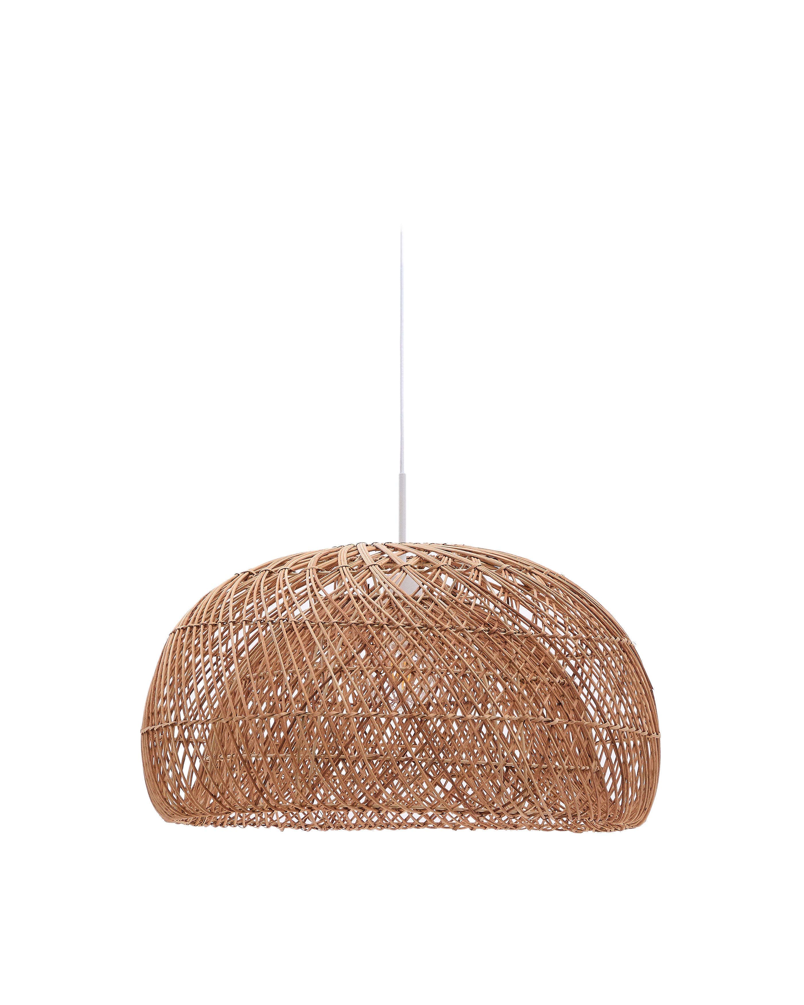 Isora rattan ceiling lamp shade with natural finish Ø60cm - Product Image