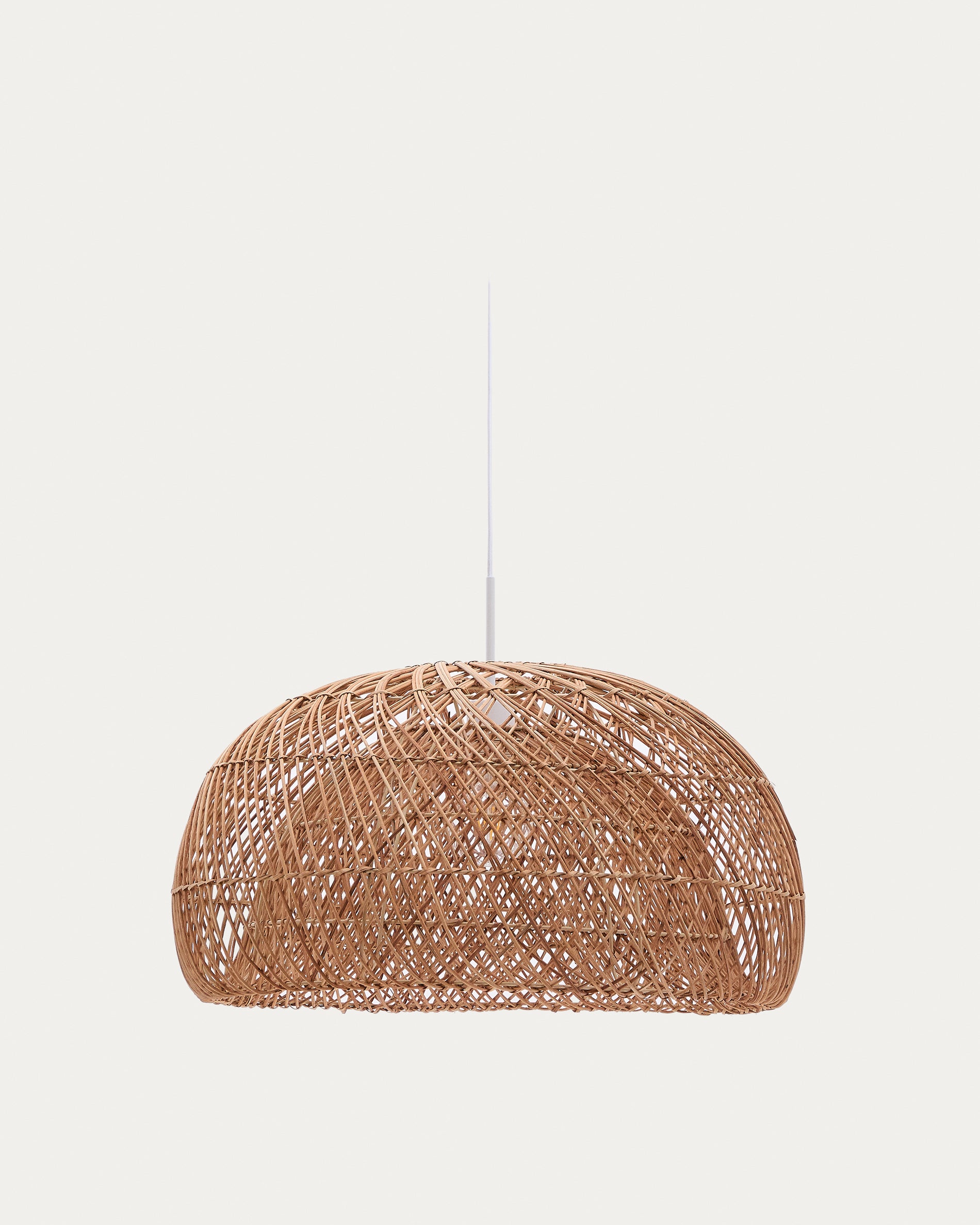 Isora rattan ceiling lamp shade with natural finish Ø60cm - Product View