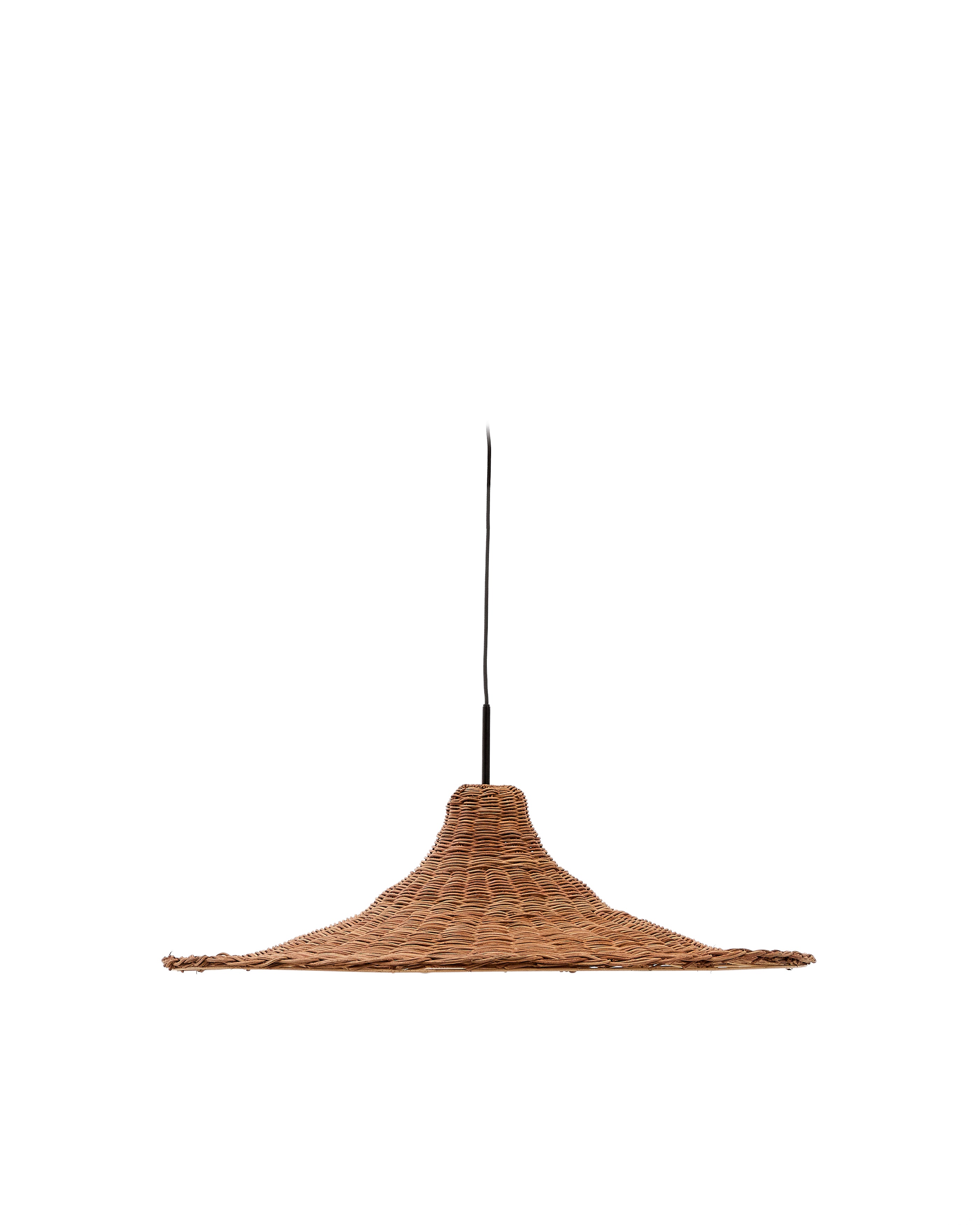 Bladia rattan ceiling lamp shade with natural finish Ø70cm - Product Image