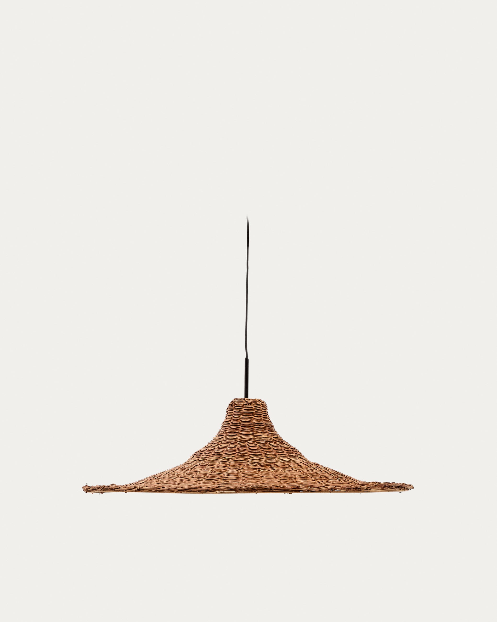 Bladia rattan ceiling lamp shade with natural finish Ø70cm - Product View
