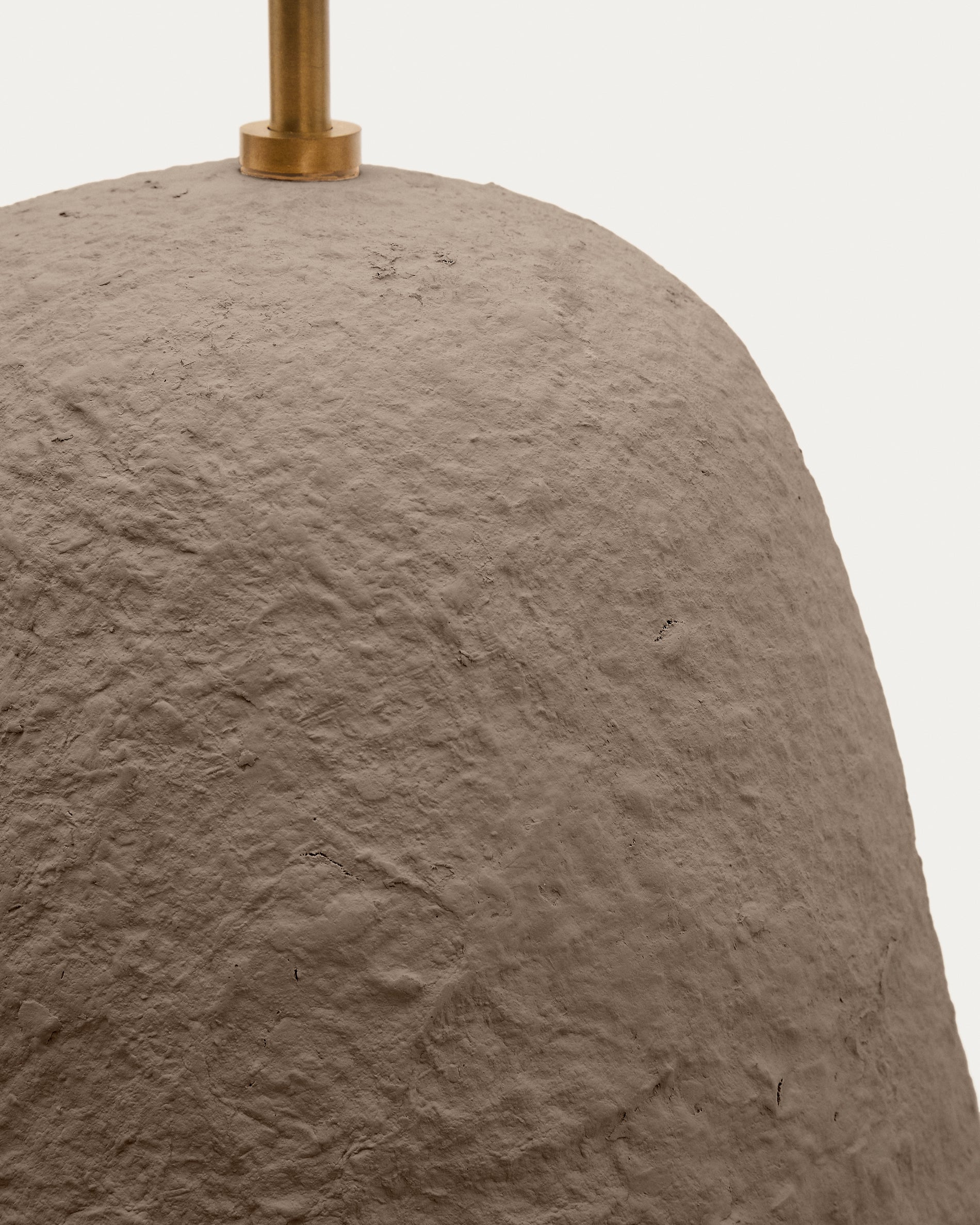 Lisora ceiling lamp in brown papier-mâché Ø35cm - Detail