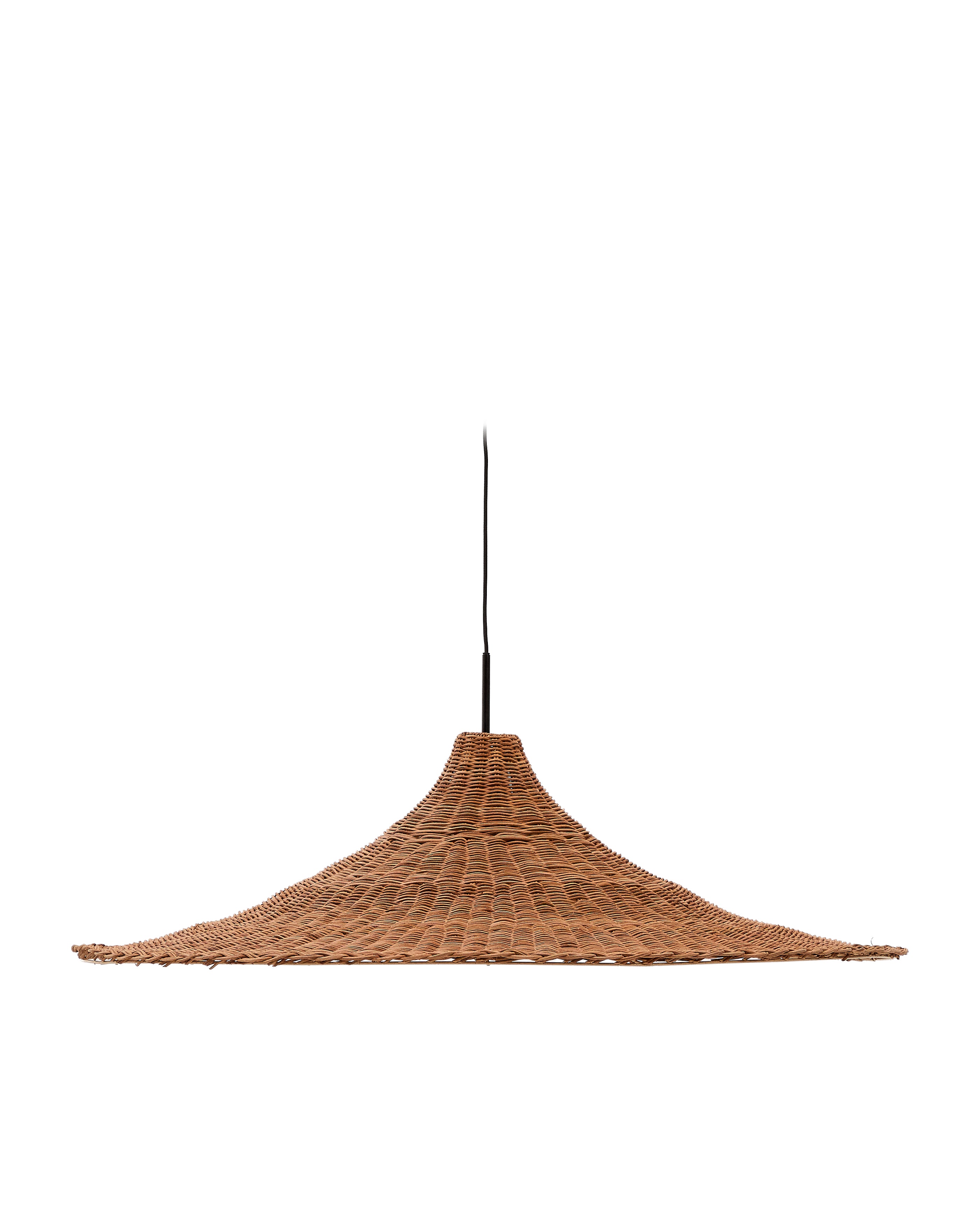 Bladia rattan ceiling lamp shade with natural finish Ø90cm - Product Image