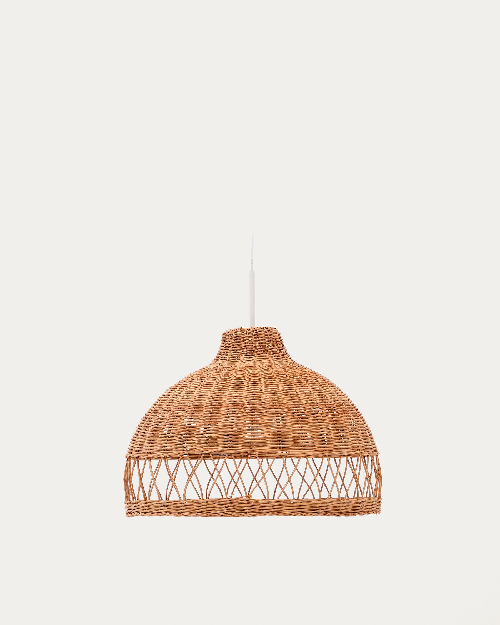 Loura rattan ceiling lamp shade with natural finish Ø40cm - Product View