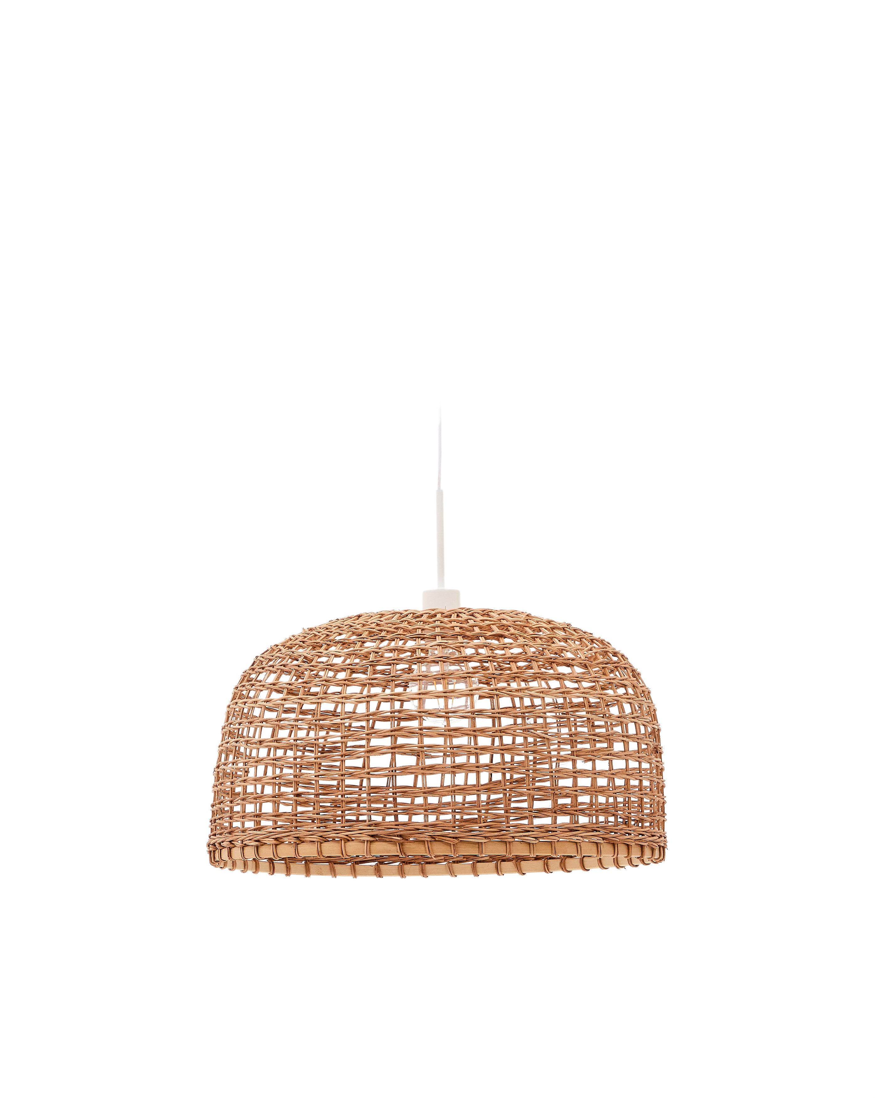Dakira ceiling lamp shade in rattan with natural finish Ø52cm - Product Image