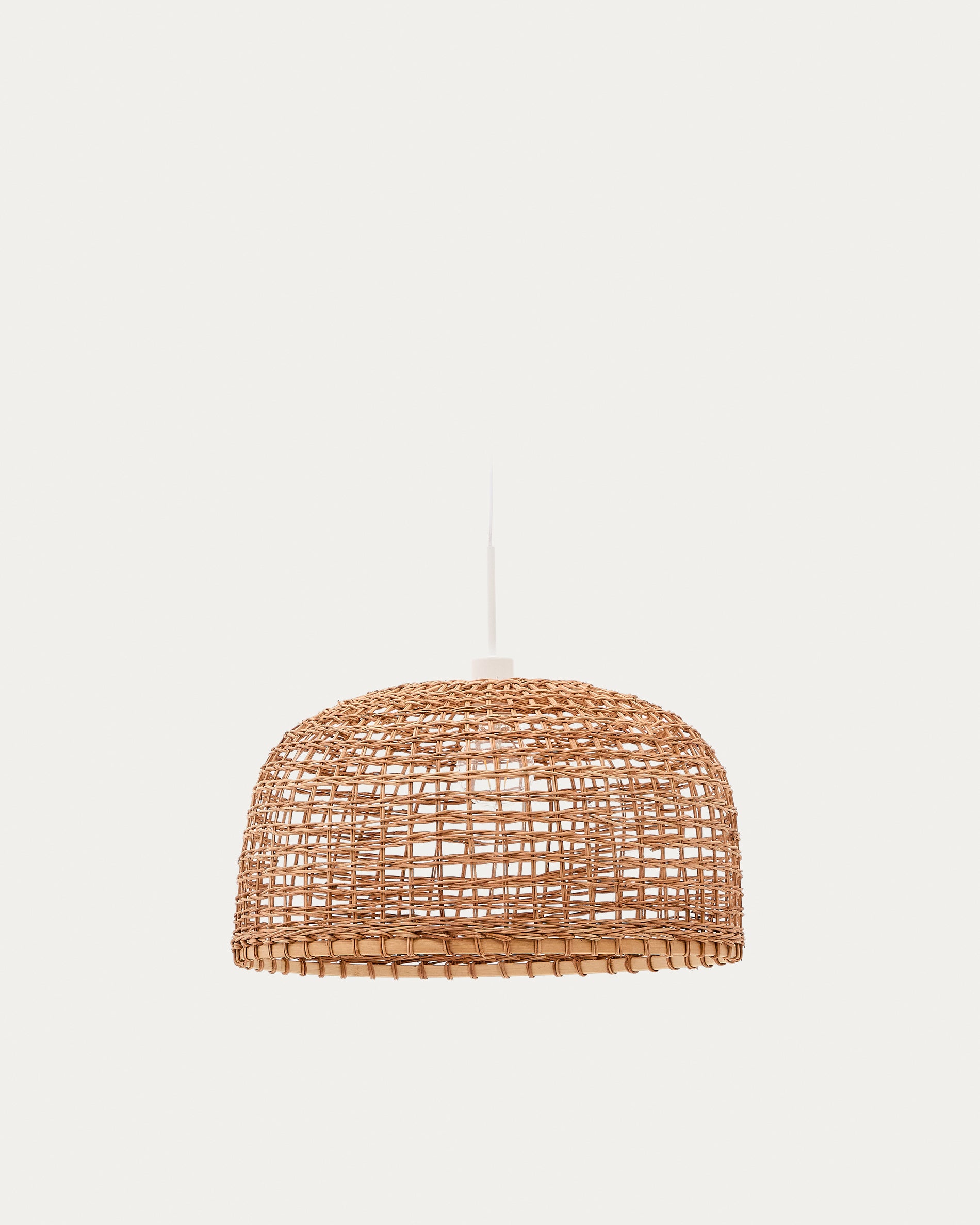 Dakira ceiling lamp shade in rattan with natural finish Ø52cm - Product View