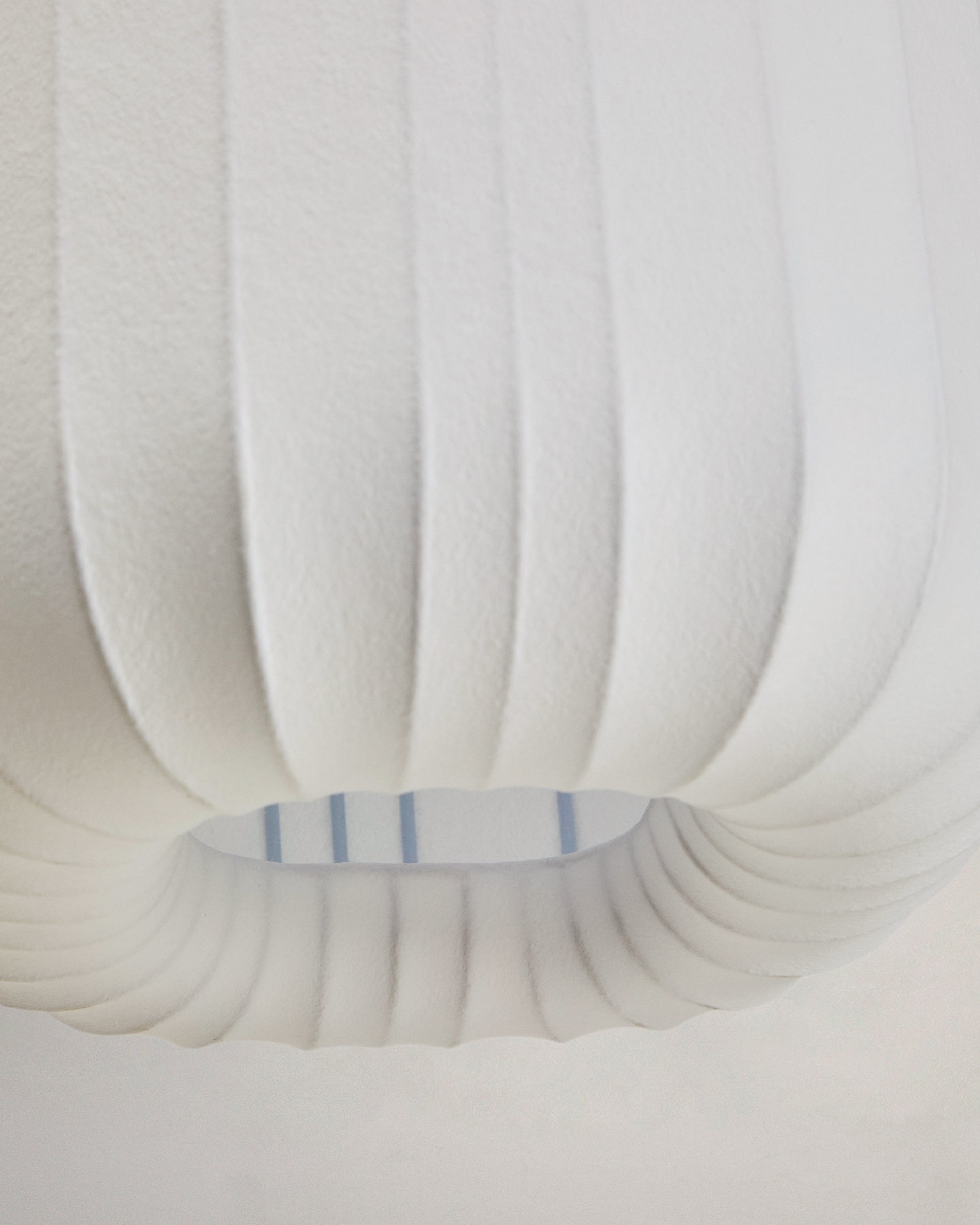 Somar ceiling lamp made with synthetic fibres and steel rods Ø30cm - Detail