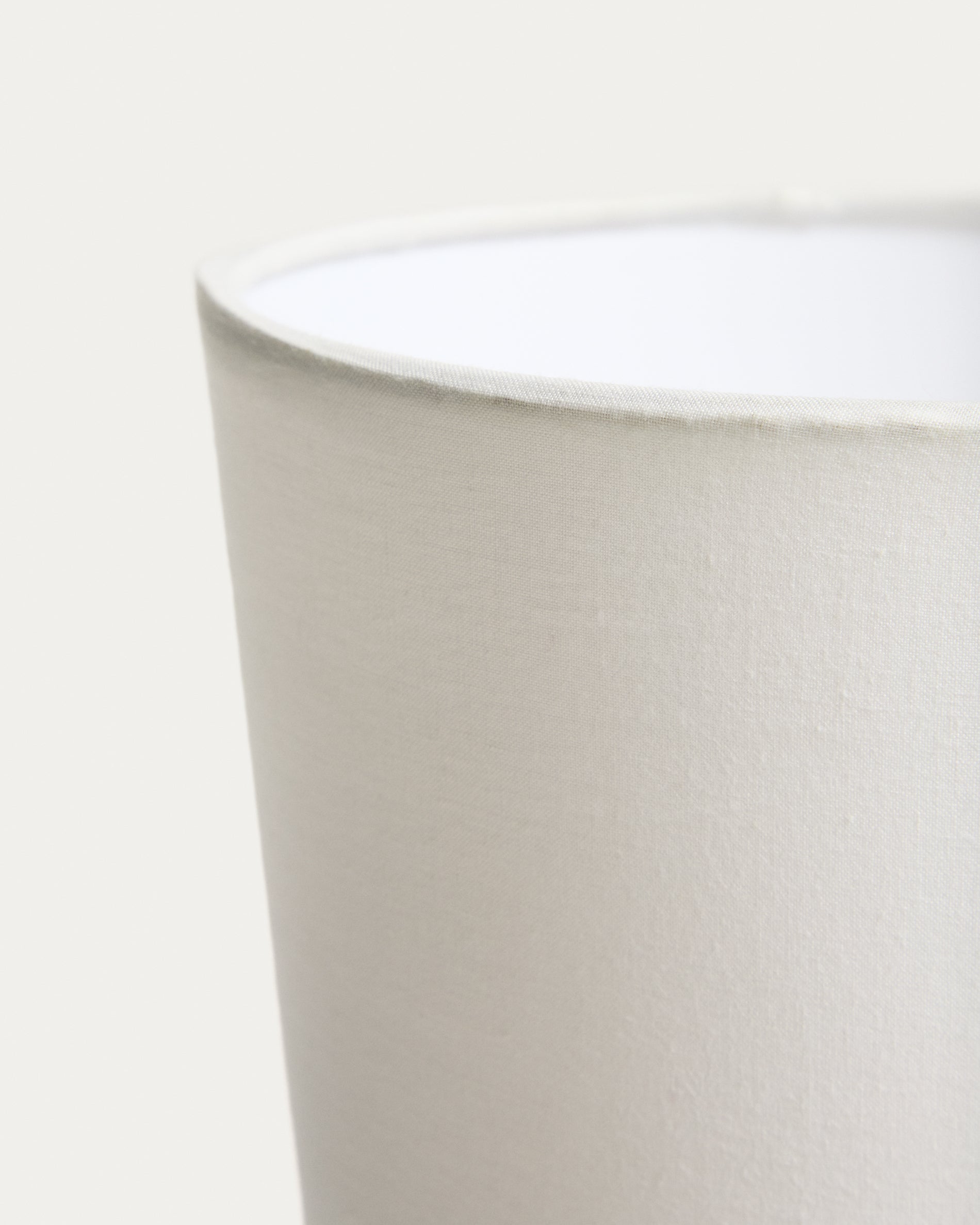 Viona large table lamp with textured stone effect and cotton lampshade - Detail