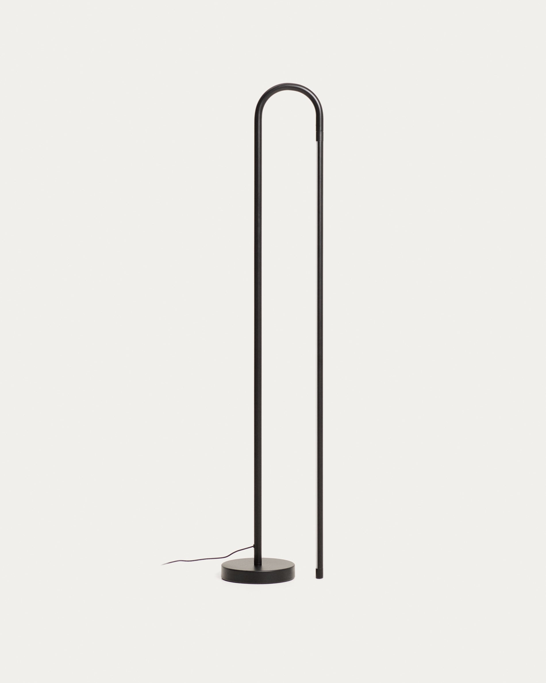 Bow black aluminium floor lamp - Product View