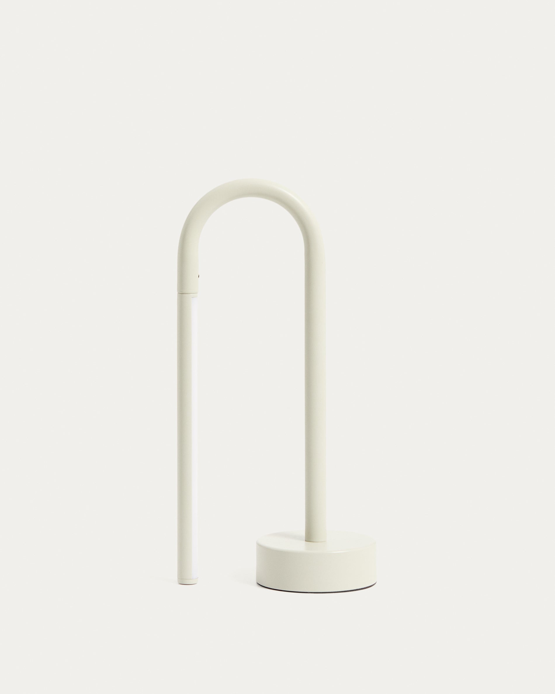 Bow grey aluminium portable table lamp - Product View