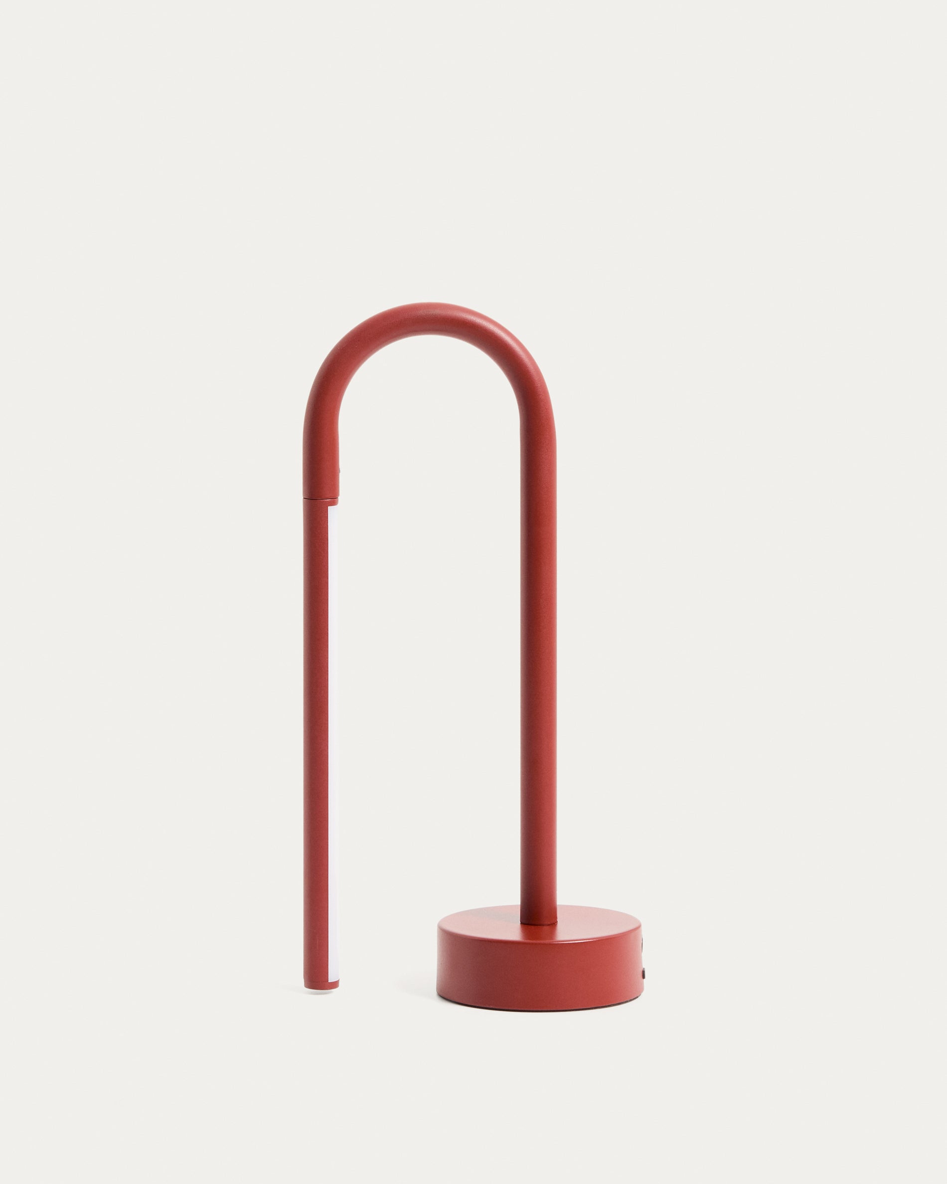 Bow red aluminium portable table lamp - Product View