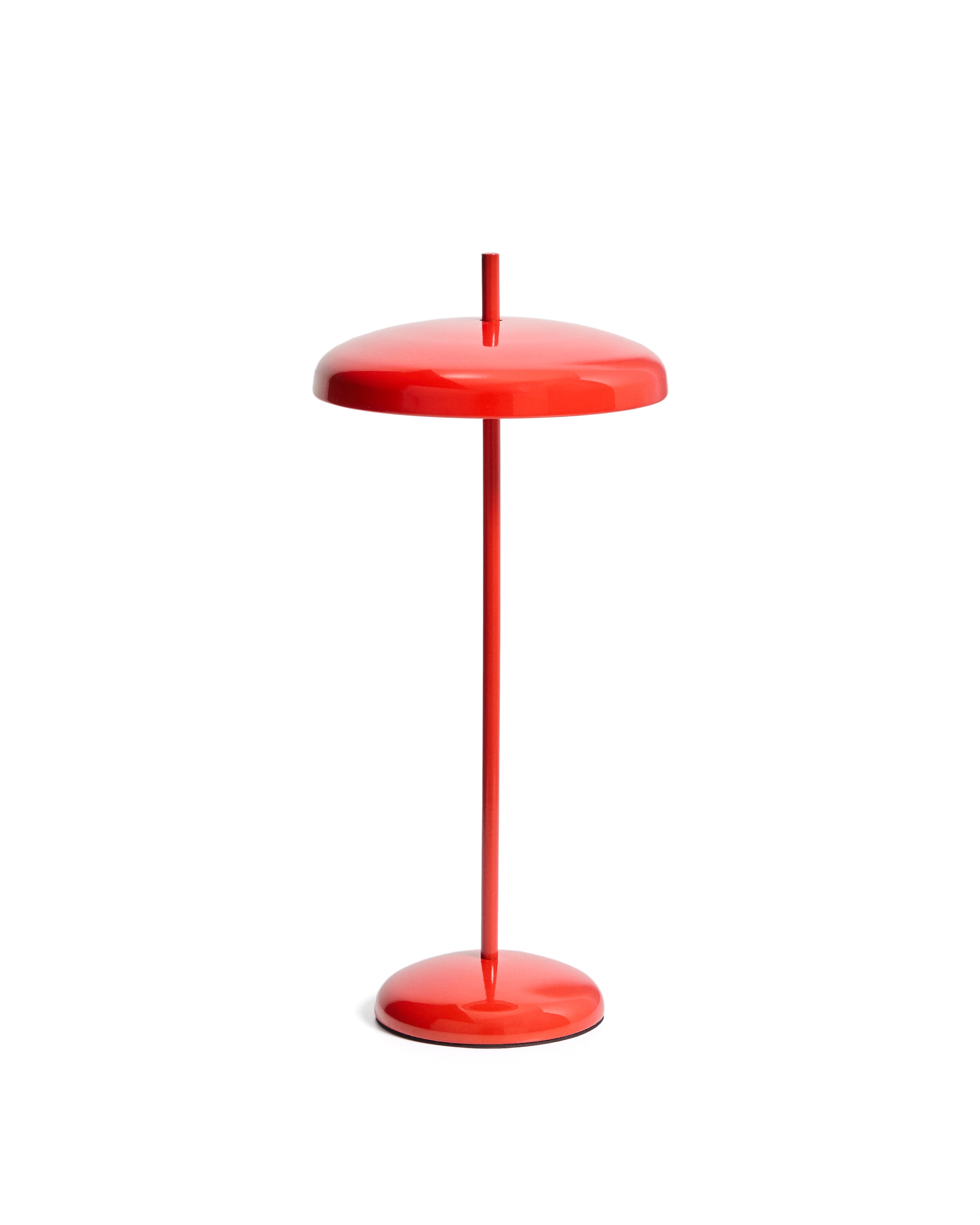 Porte red aluminium portable table lamp - Product Image