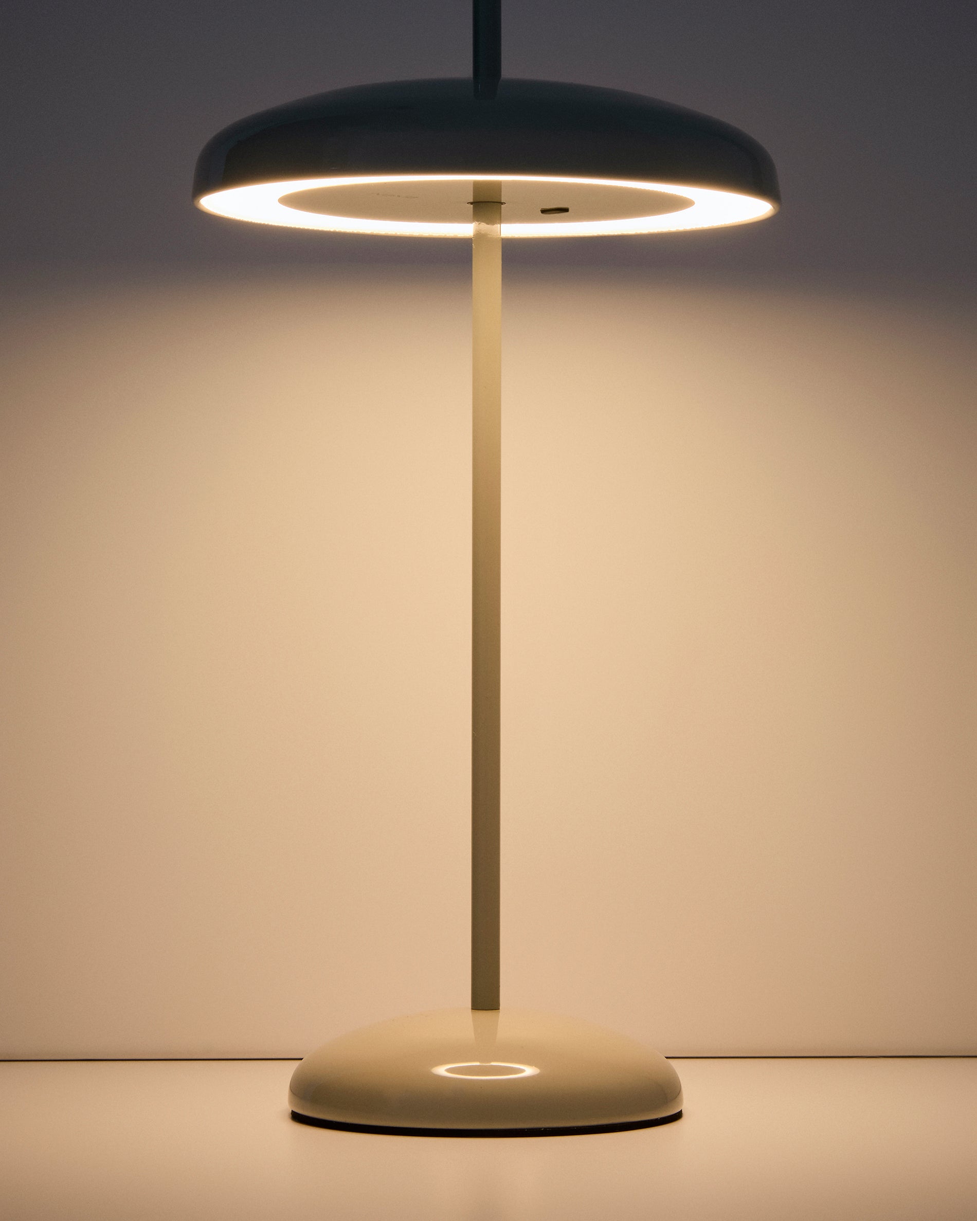 Porte light grey aluminium portable table lamp - Detail