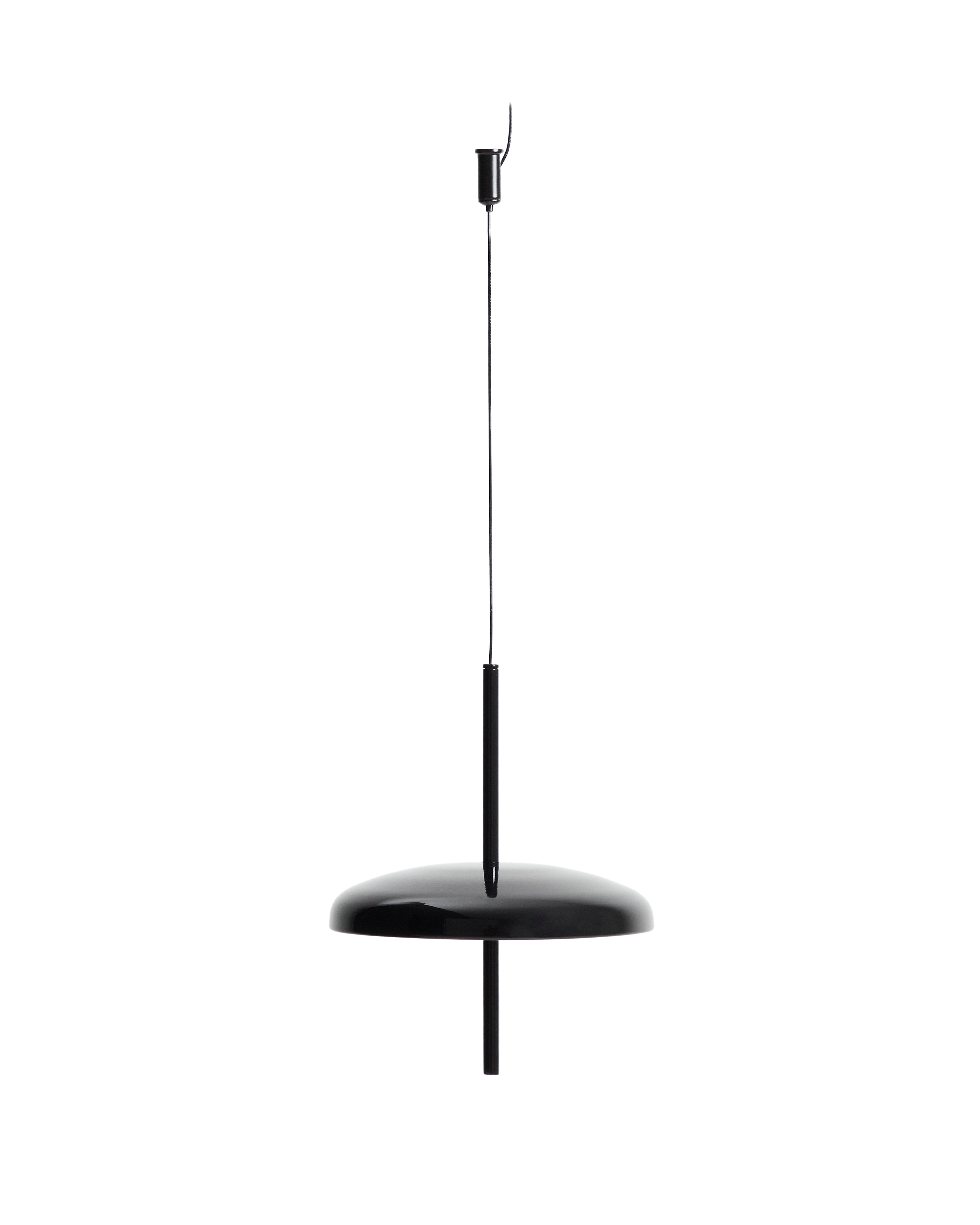 Porte black aluminium portable ceiling lamp Ø 16 cm - Product Image