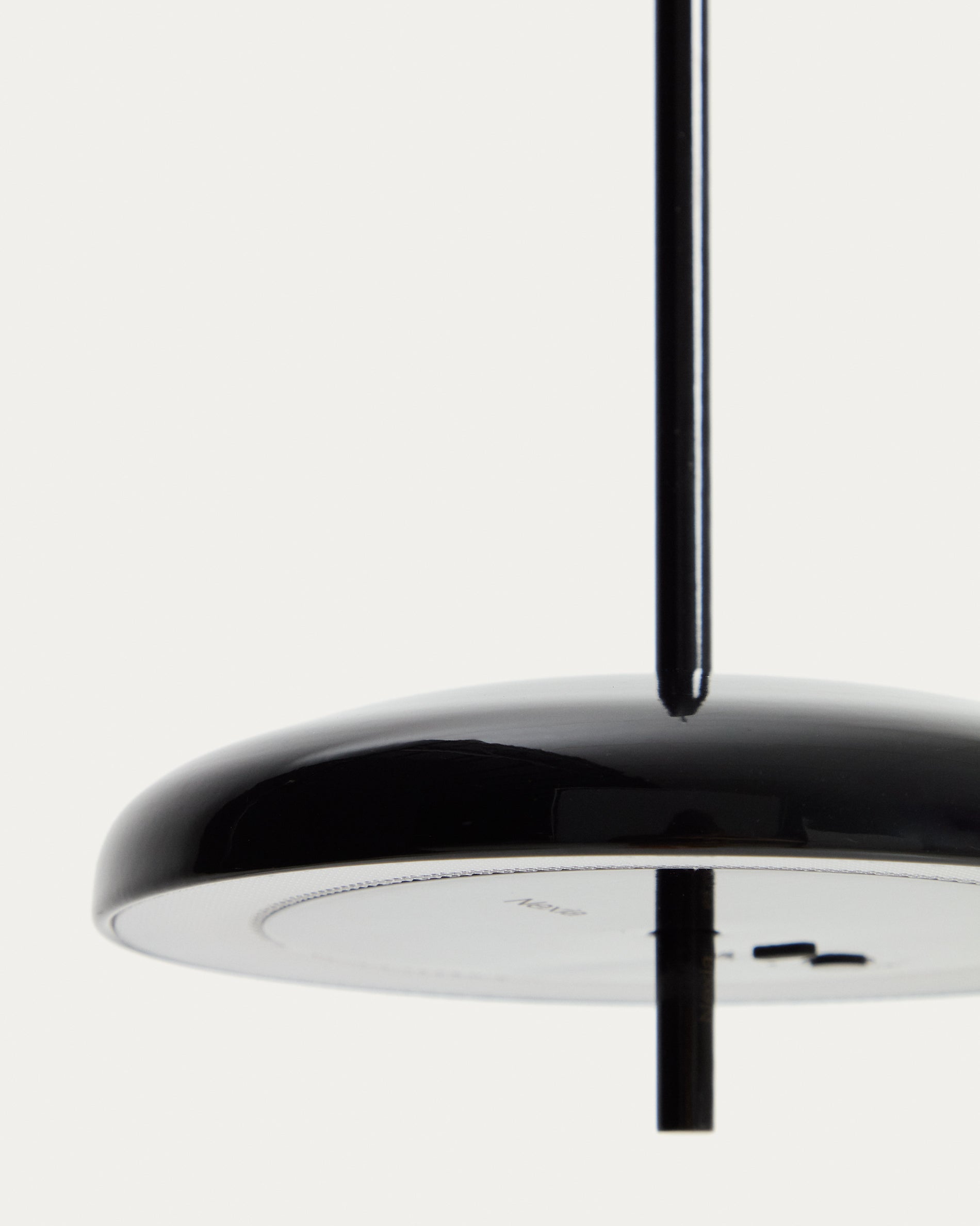 Porte black aluminium portable ceiling lamp Ø 16 cm - Detail