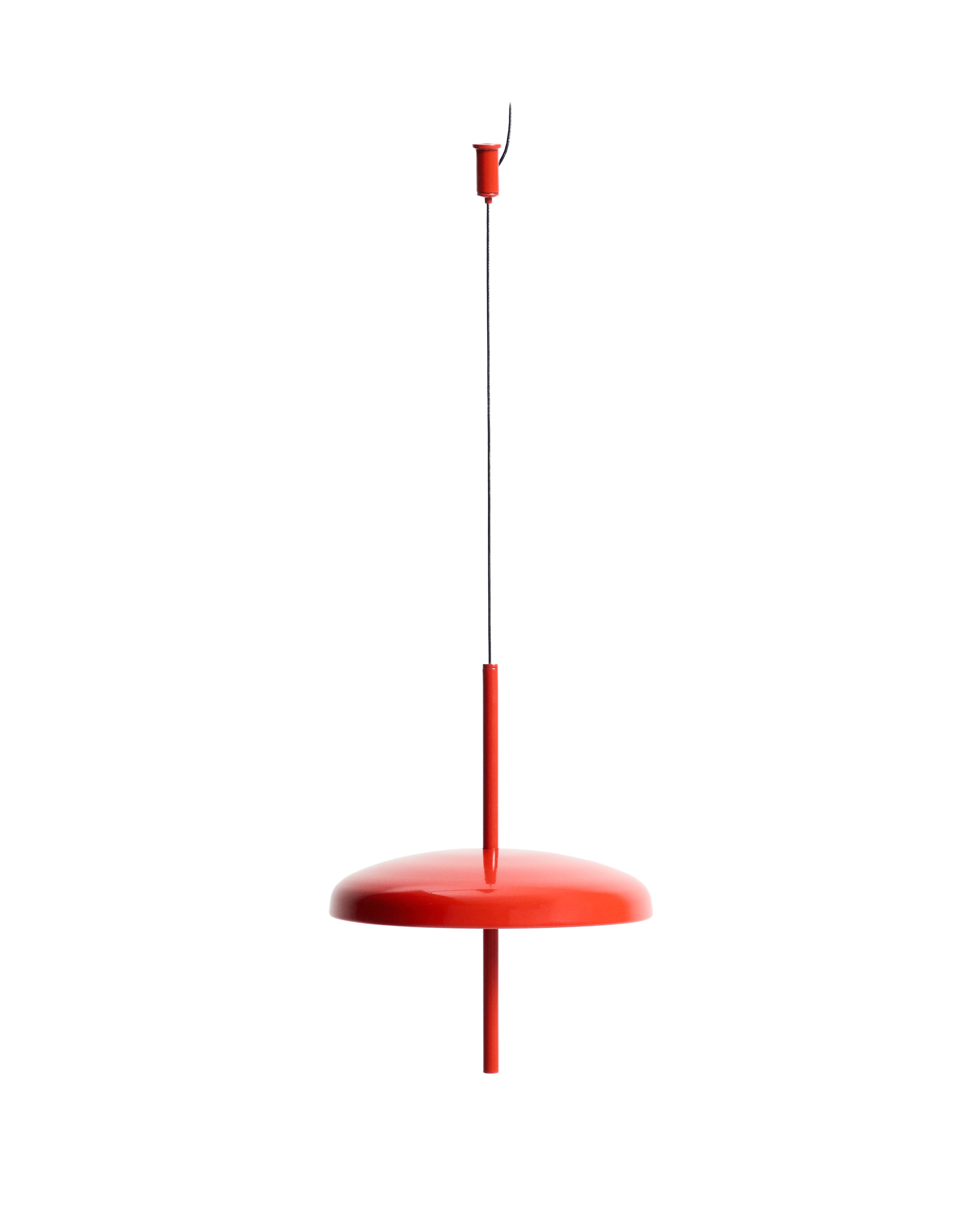 Porte red aluminium portable ceiling lamp Ø 16 cm - Product Image