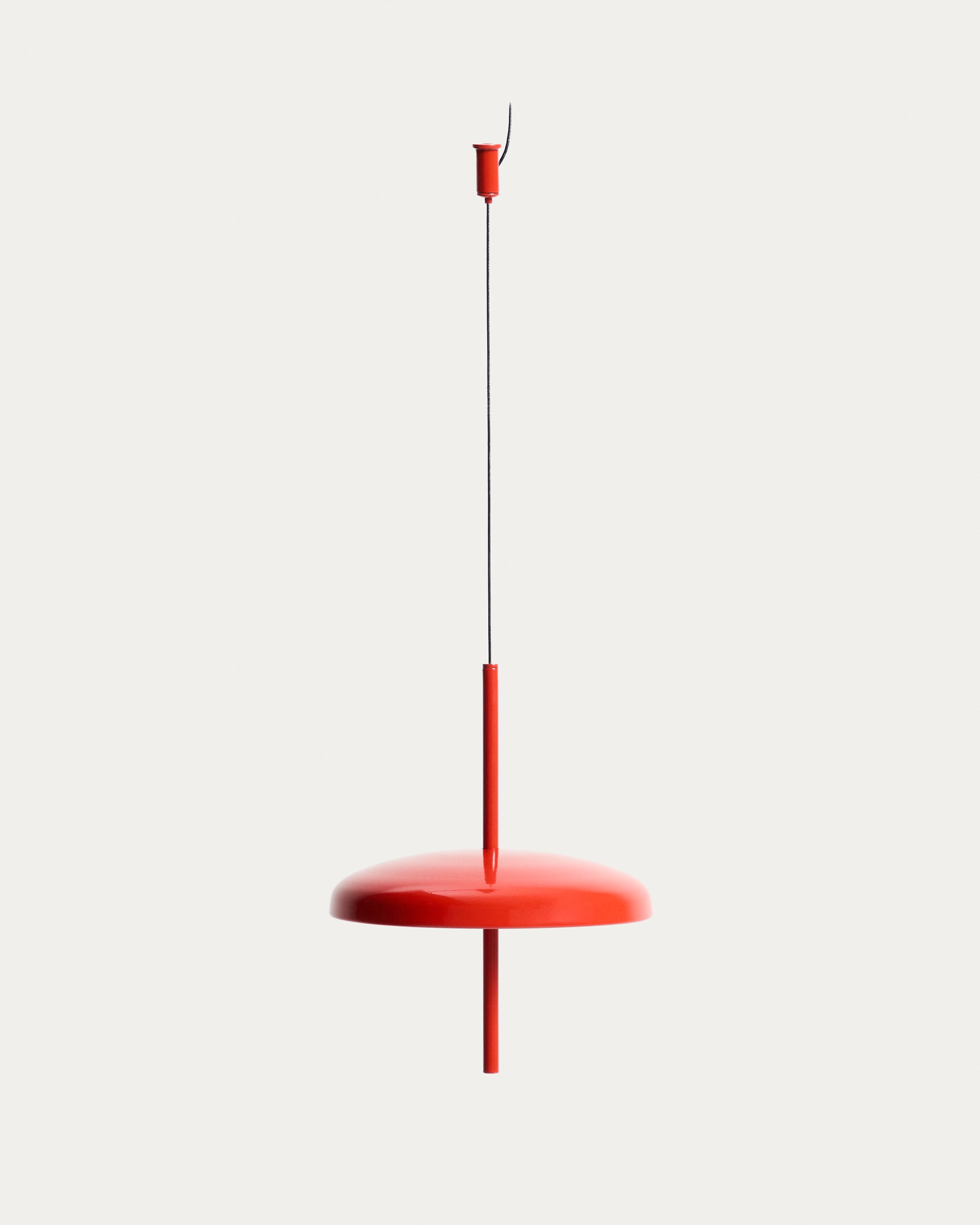 Porte red aluminium portable ceiling lamp Ø 16 cm - Product View