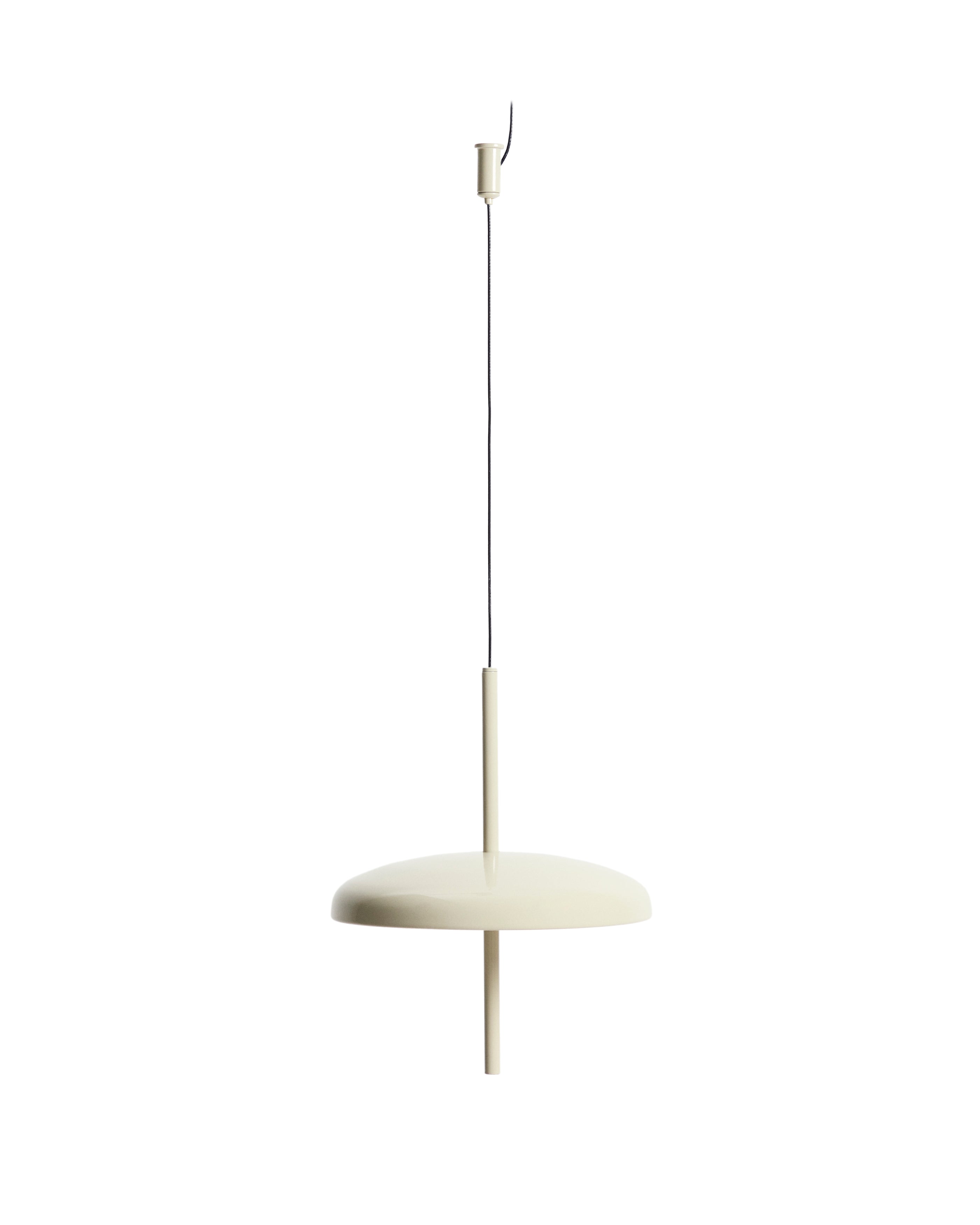 Porte light grey aluminium portable ceiling lamp Ø 16 cm - Product Image