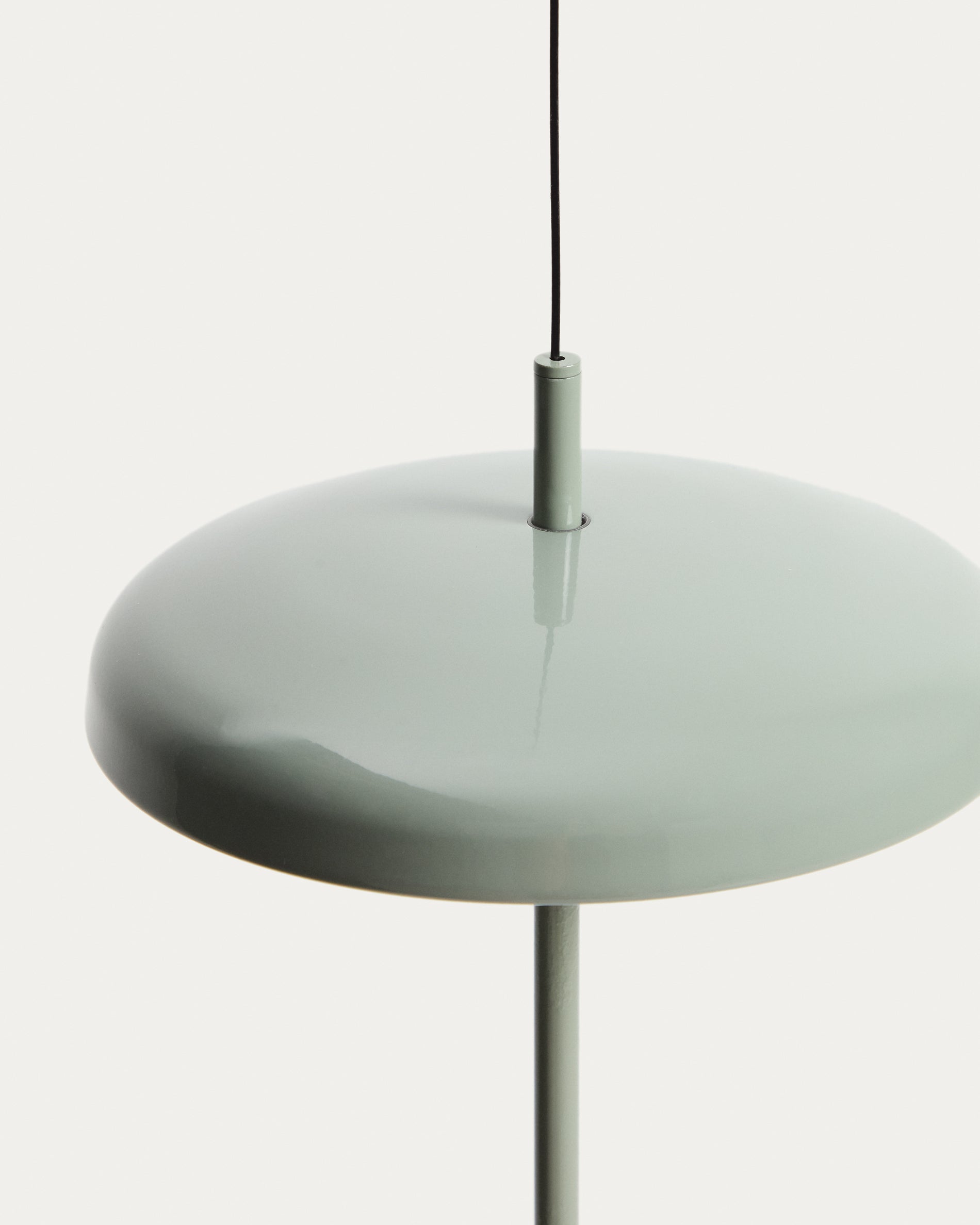 Porte light green aluminium portable ceiling lamp Ø 16 cm - Detail