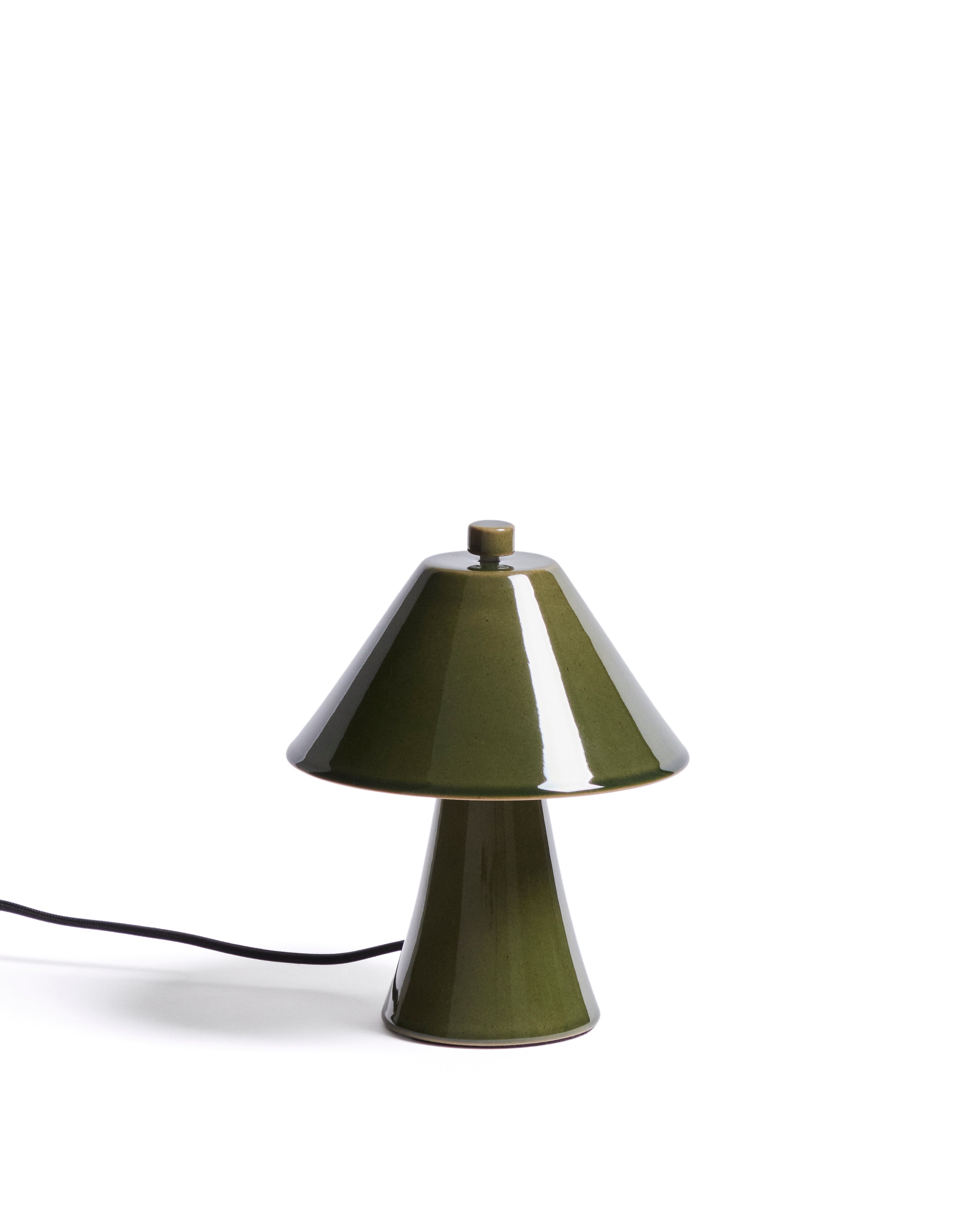 Ceren green ceramic ceiling lamp 13 cm - Product Image