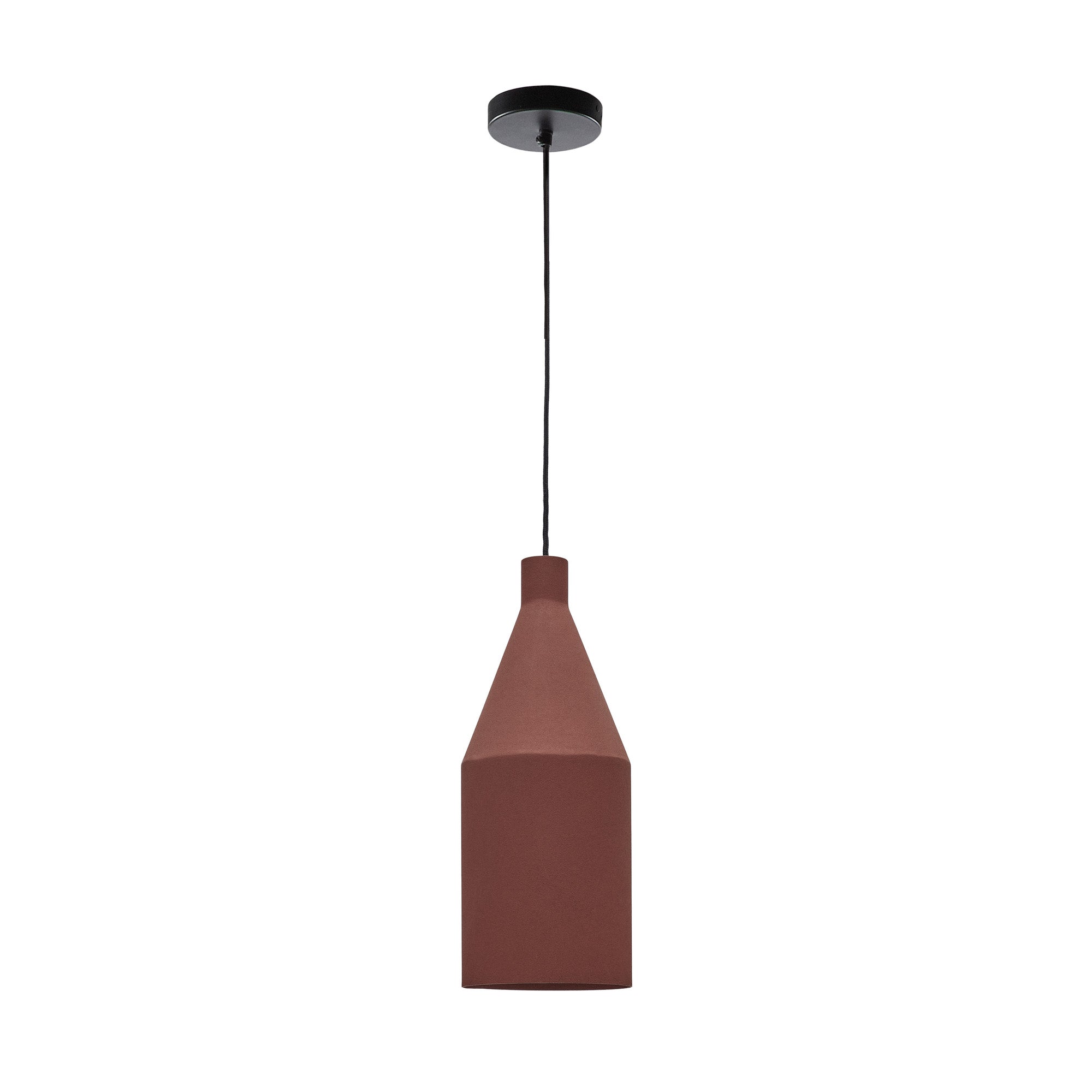Peralta ceiling lamp in metal with a terractotta painted finish, Ø 15 cm - Product Image