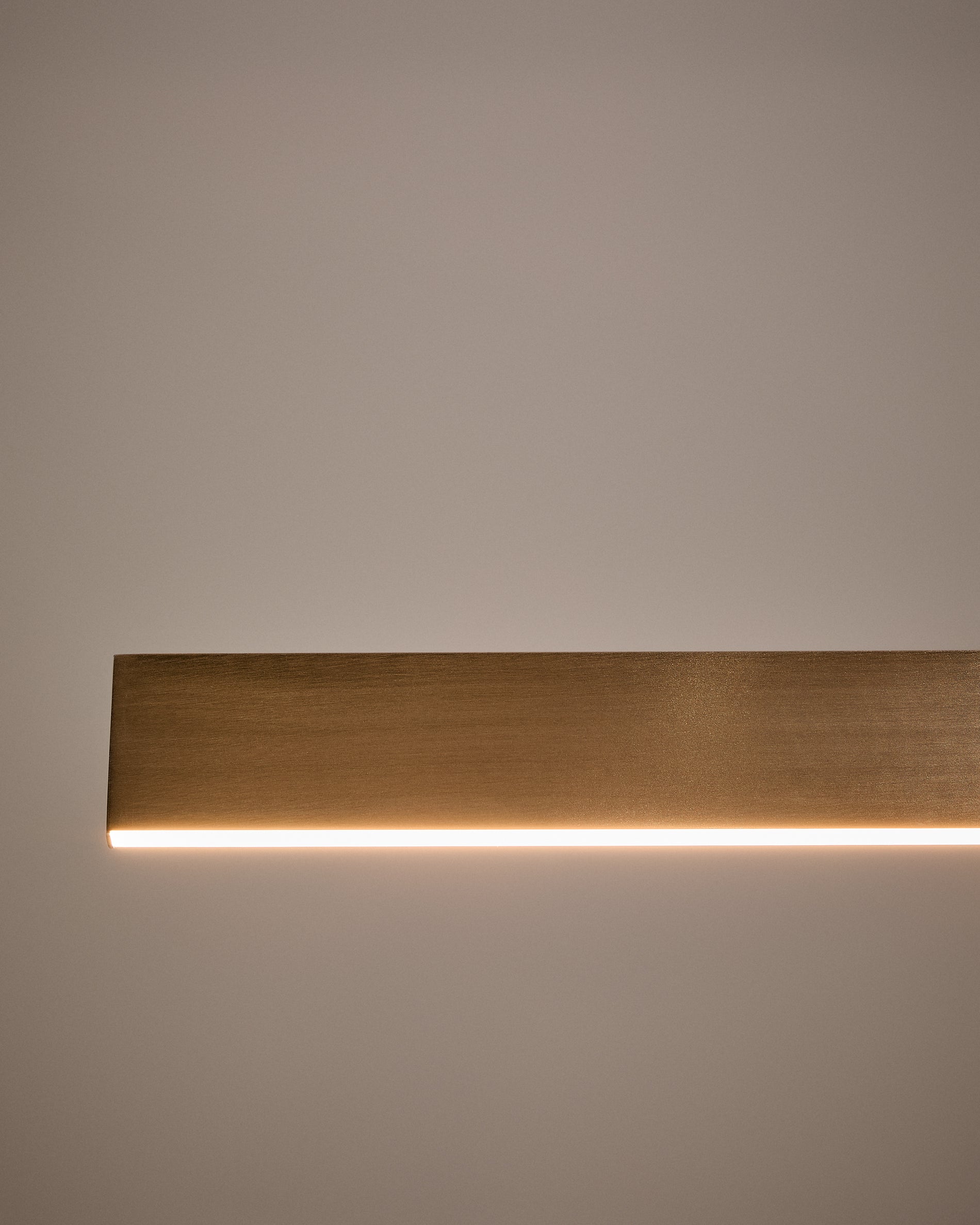 Boadella aluminium ceiling lamp with silver brushed painted finish - Detail
