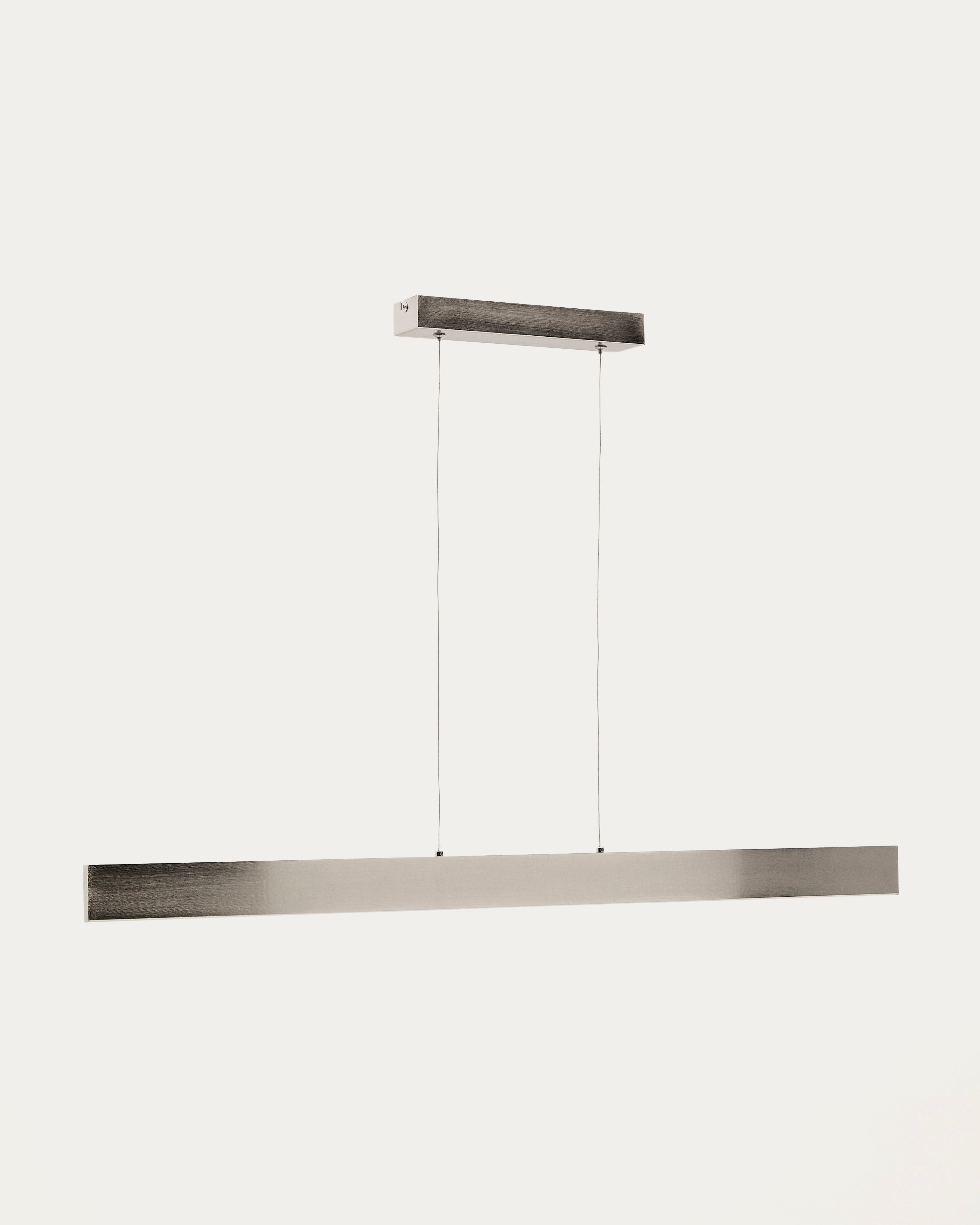 Boadella aluminium ceiling lamp with silver brushed painted finish - Product View