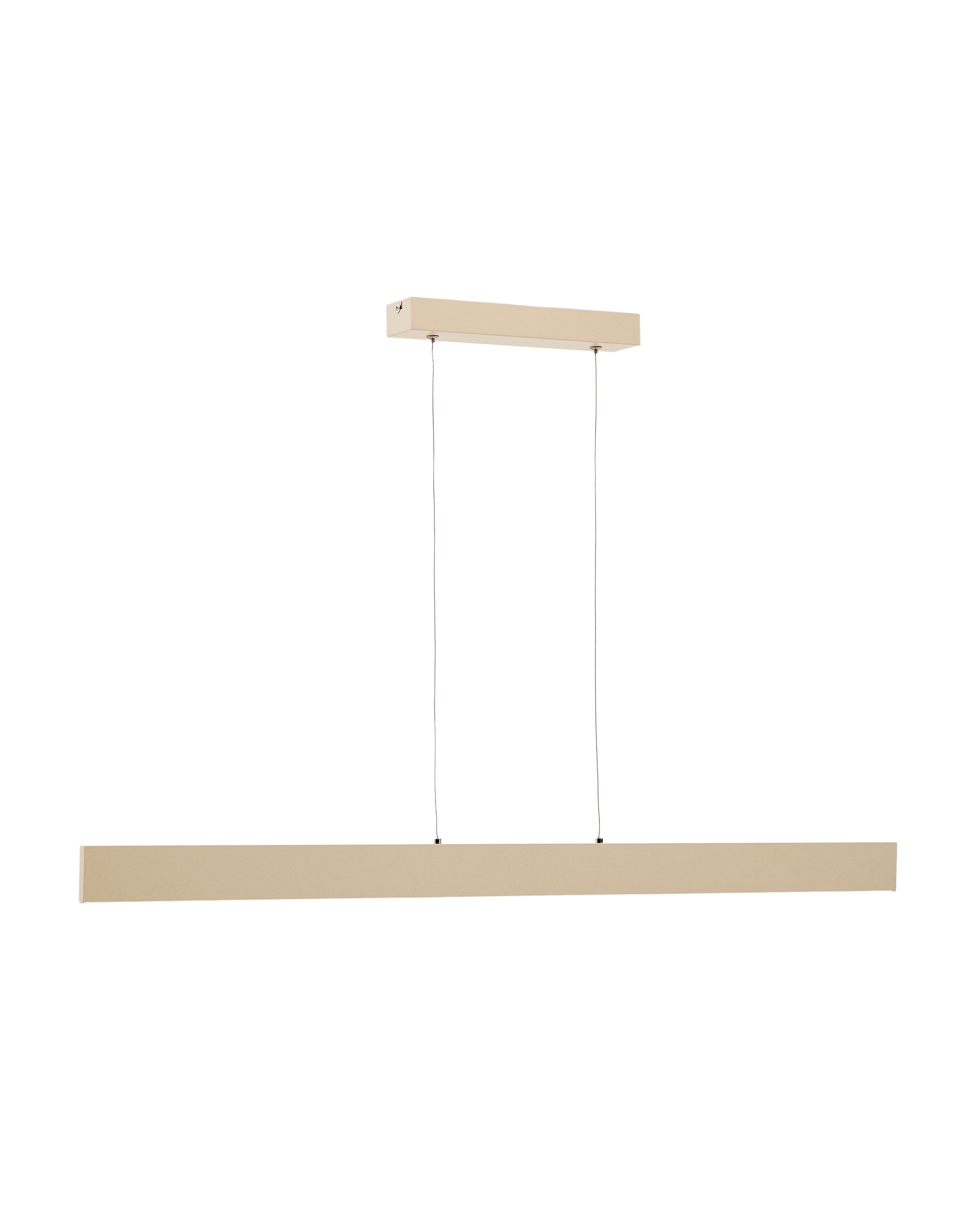 Boadella aluminium ceiling lamp with beige painted finish - Product Image
