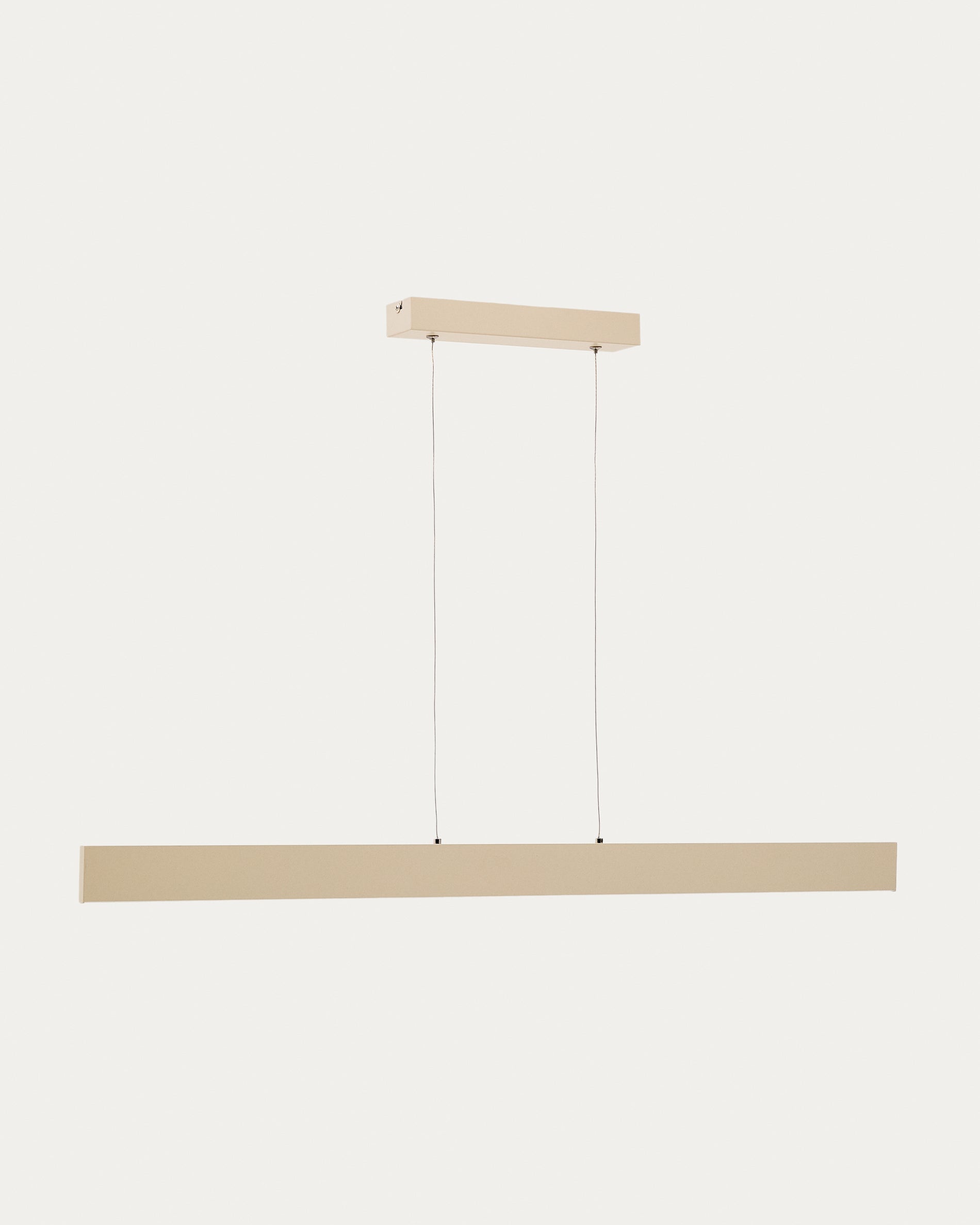 Boadella aluminium ceiling lamp with beige painted finish - Product View
