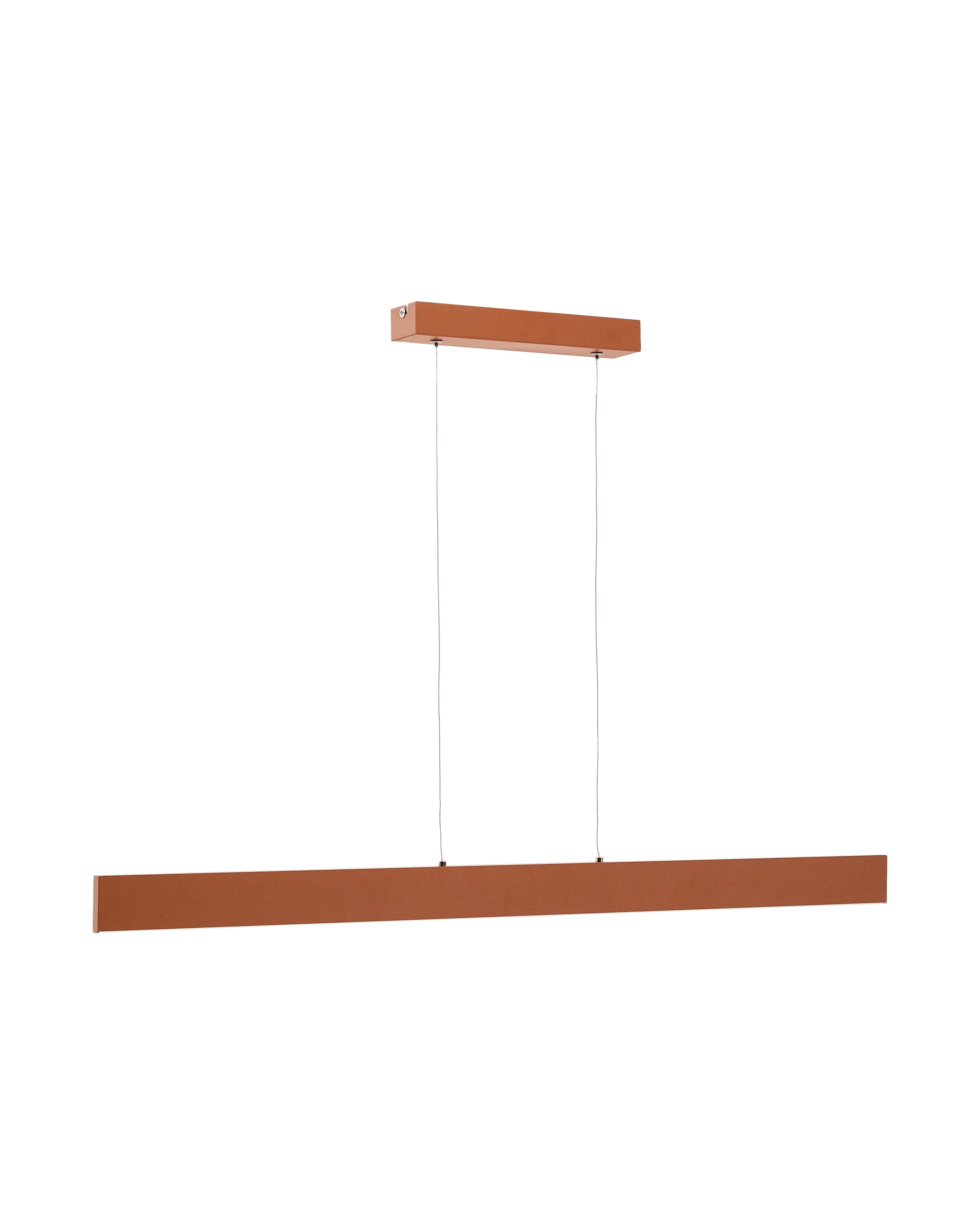 Boadella aluminium ceiling lamp with terracotta painted finish - Product Image