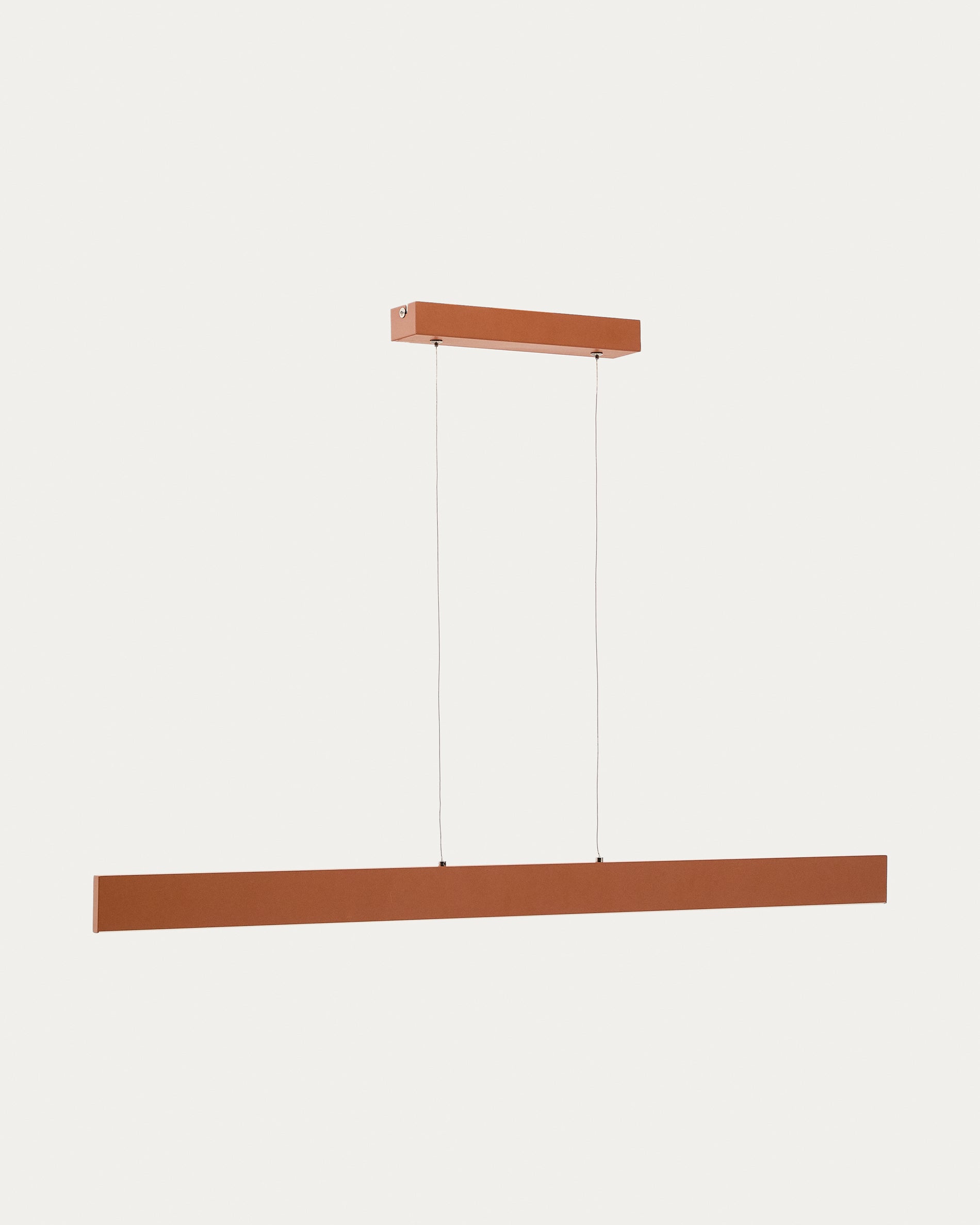 Boadella aluminium ceiling lamp with terracotta painted finish - Product View