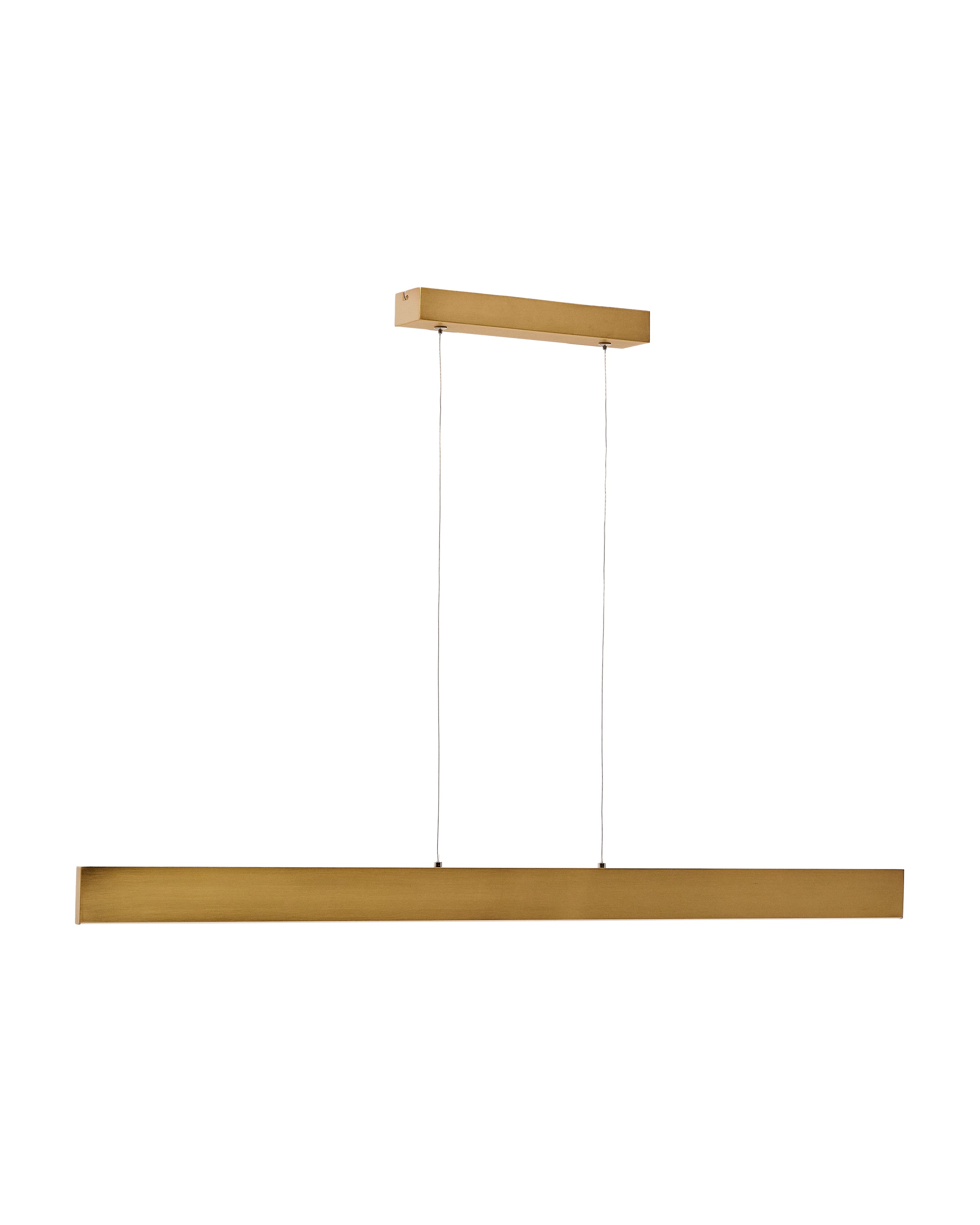 Boadella aluminium ceiling lamp with gold painted finish - Product Image